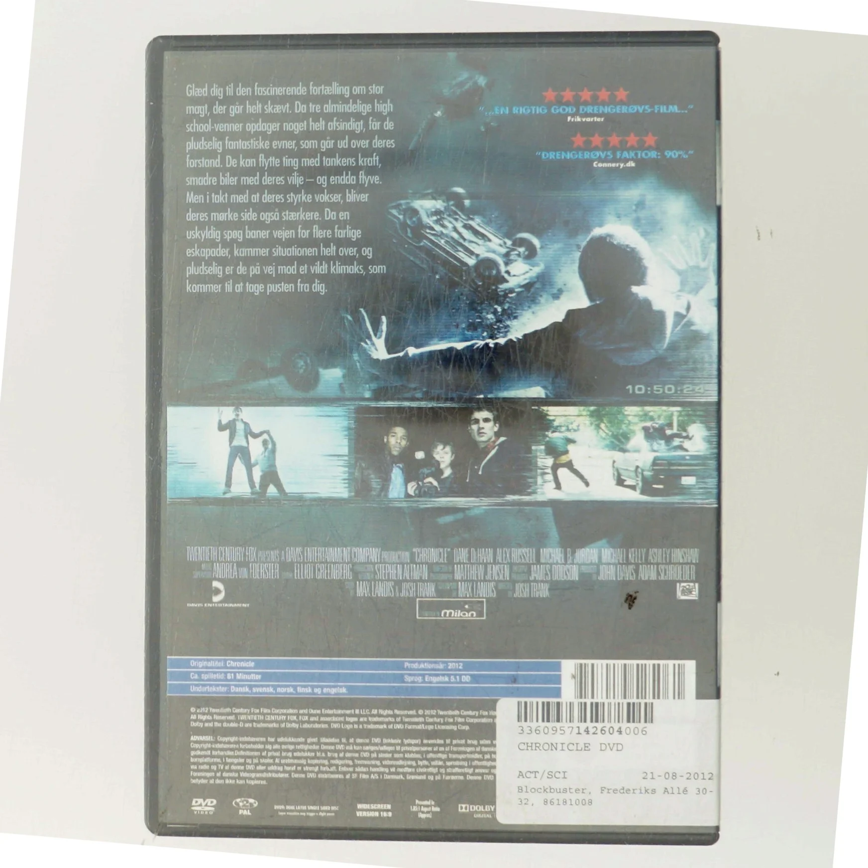 Chronicle med Dane DeHaan (DVD)