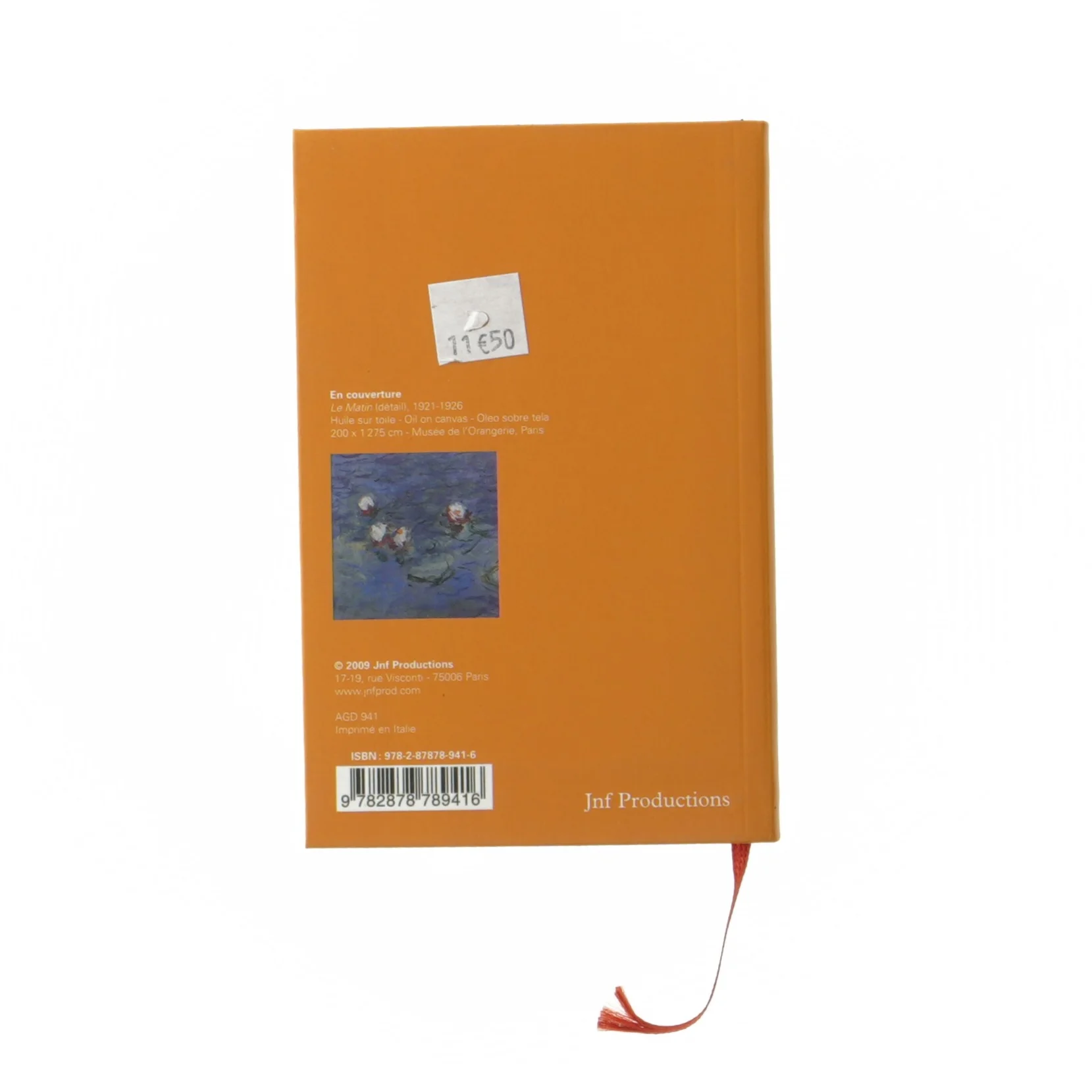 Claude Monet dagbog 2010 fra Jnf Productions (str. 14x9 cm)