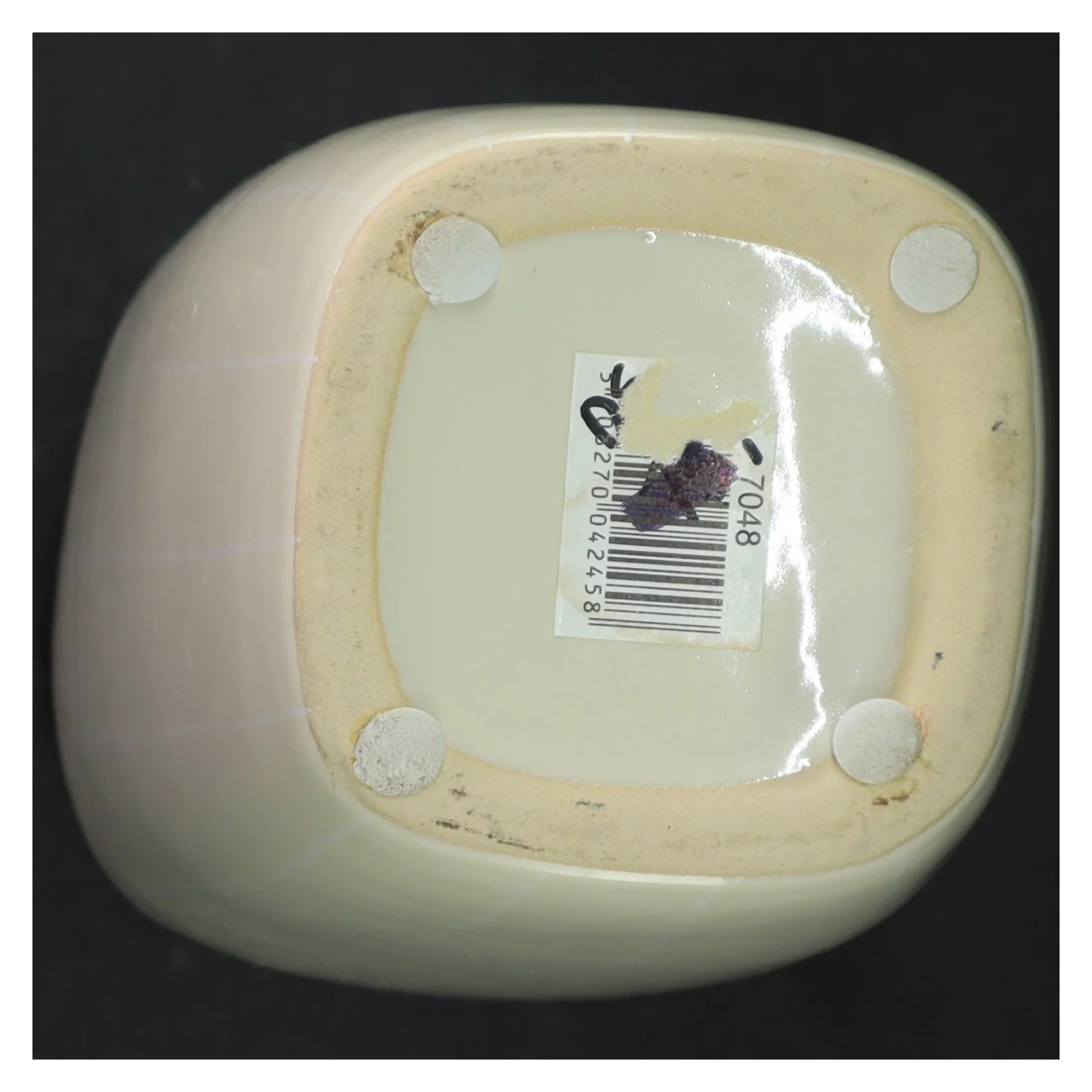 Hvid porcelænsvase (str. H. 24 cm)