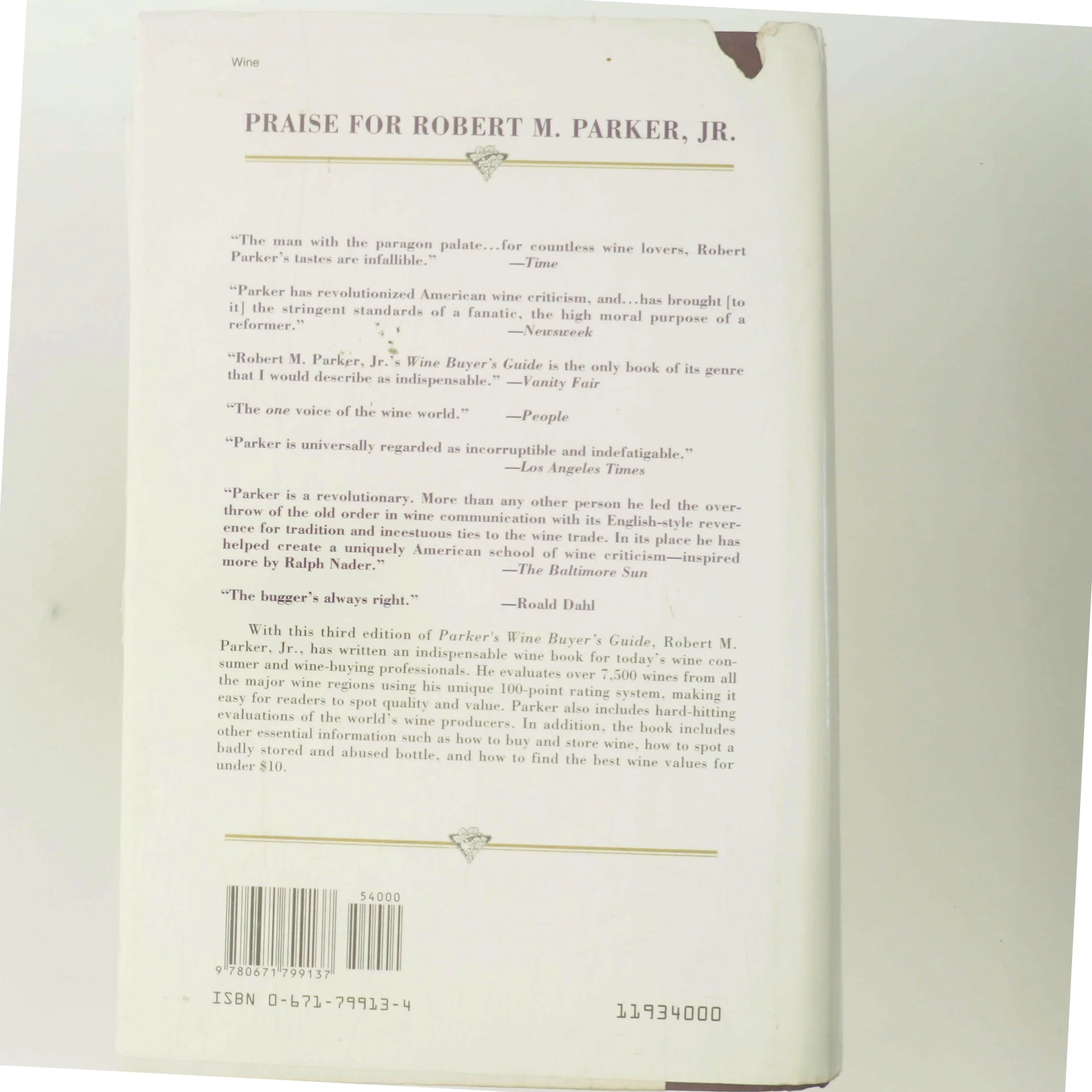 Parker's Wine Buyer's Guide af Robert M. Parker (Bog)