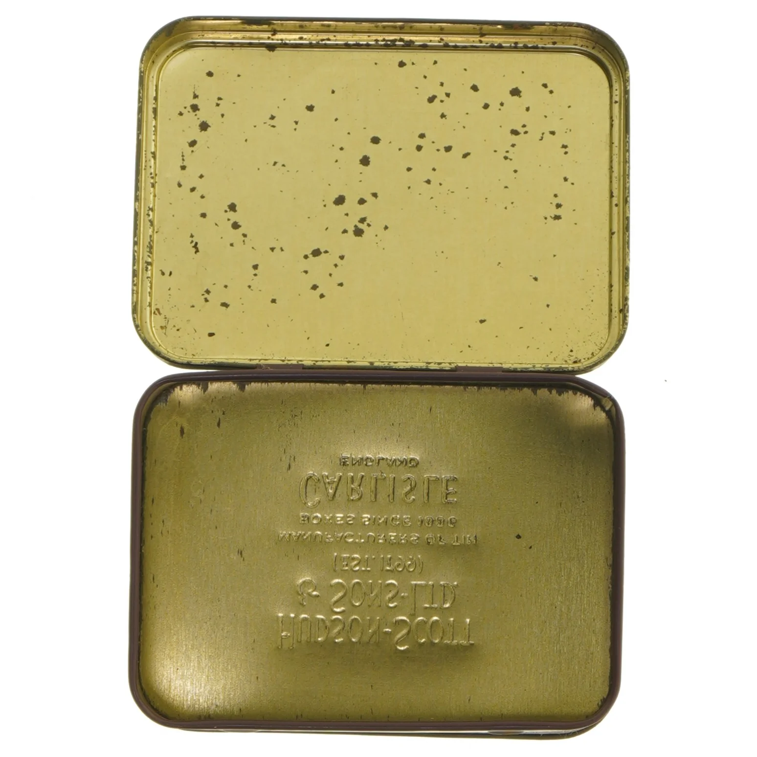 Vintage tobaksdåse (str. 13x9,5 cm)