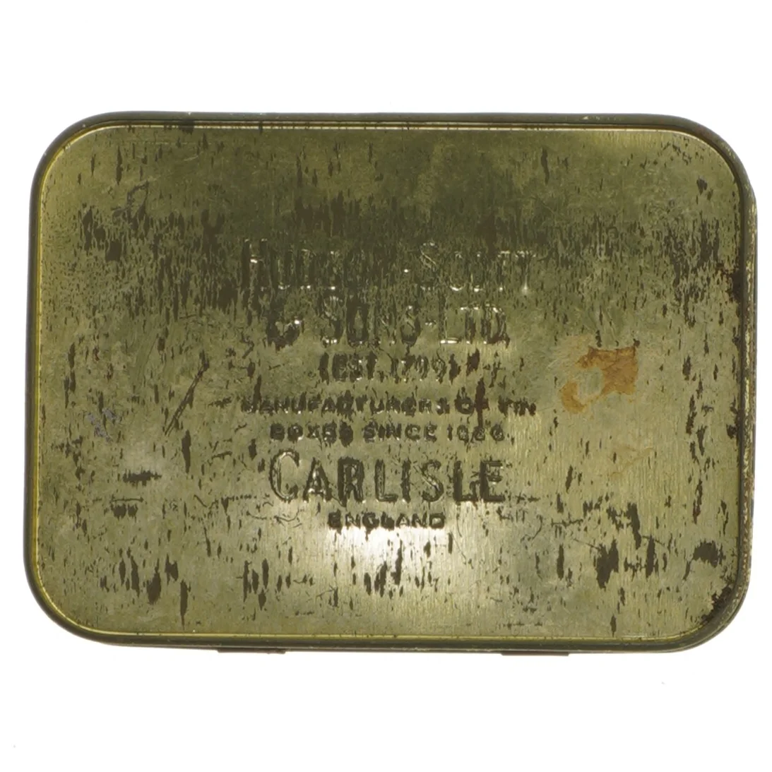 Vintage tobaksdåse (str. 13x9,5 cm)