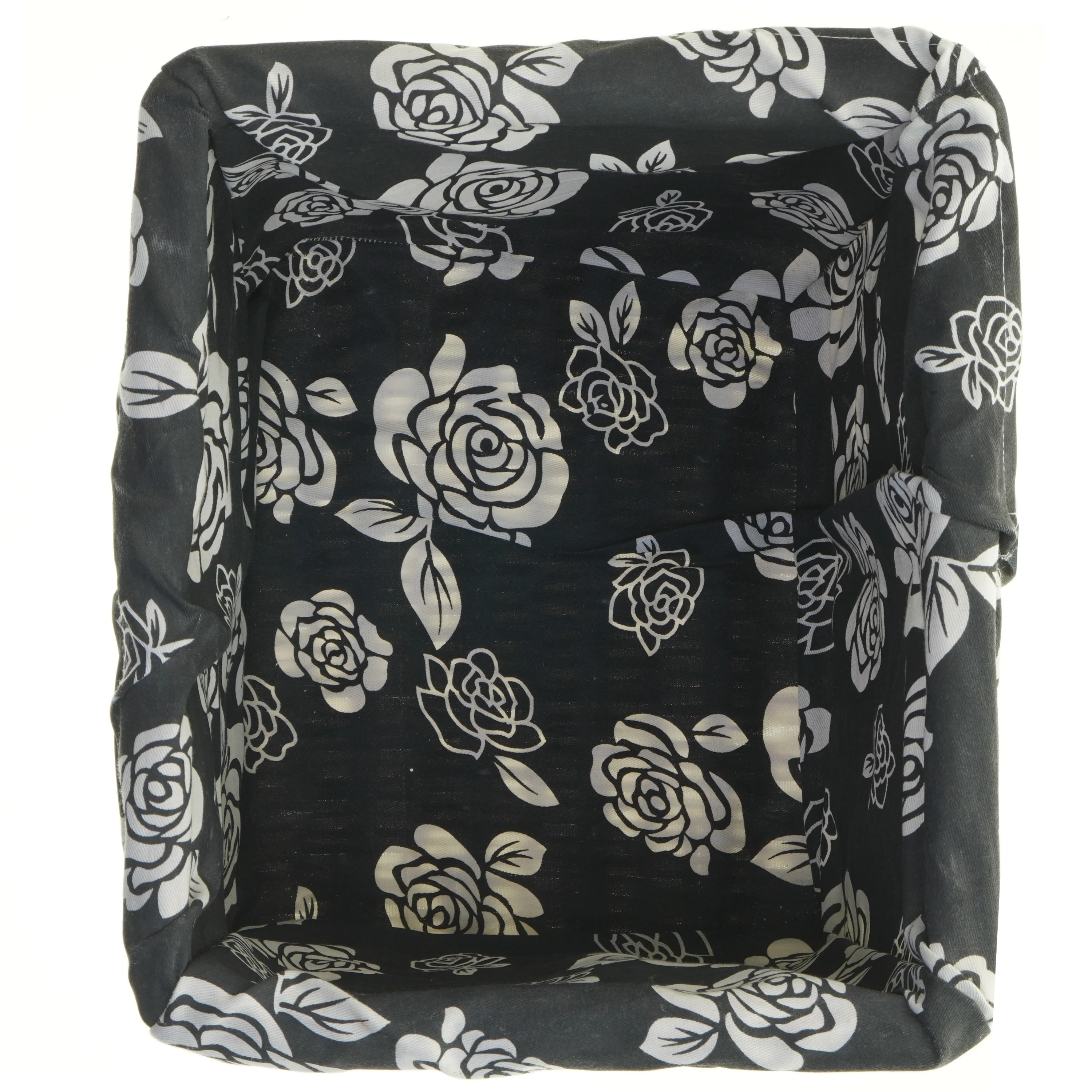 Flettet kurv med stofindlæg fra Biva (str. 33x28x26 cm)