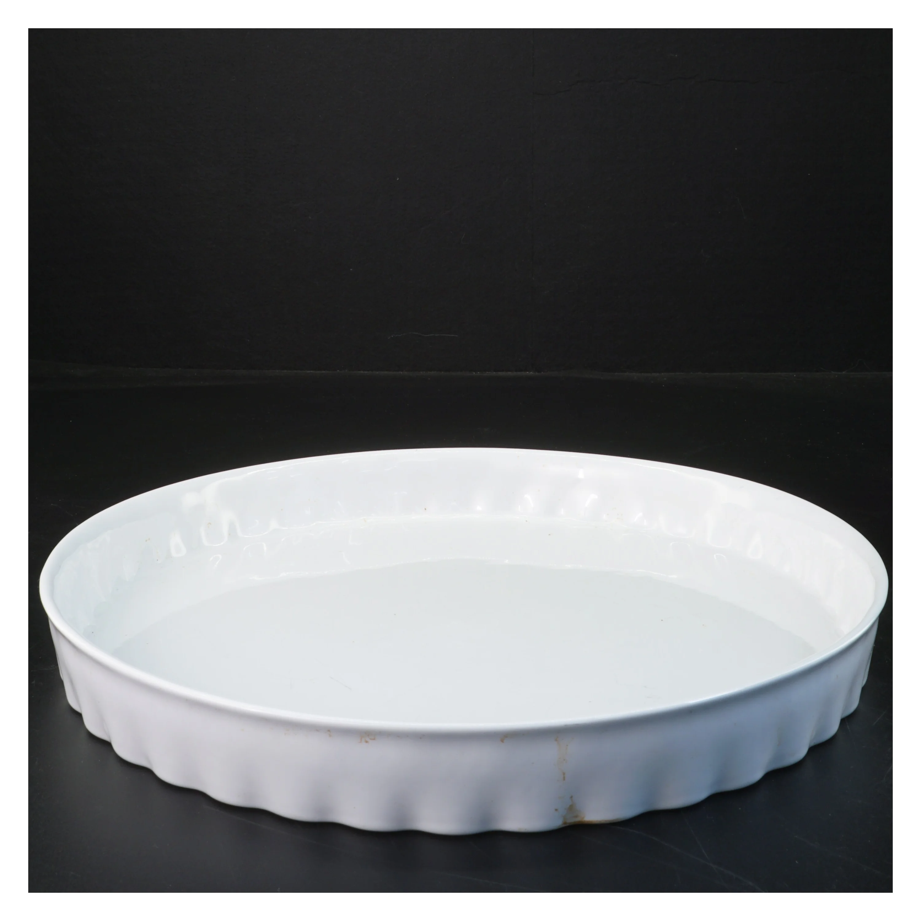 Rund porcelænsform fra IKEA (str. Ø 29 cm)