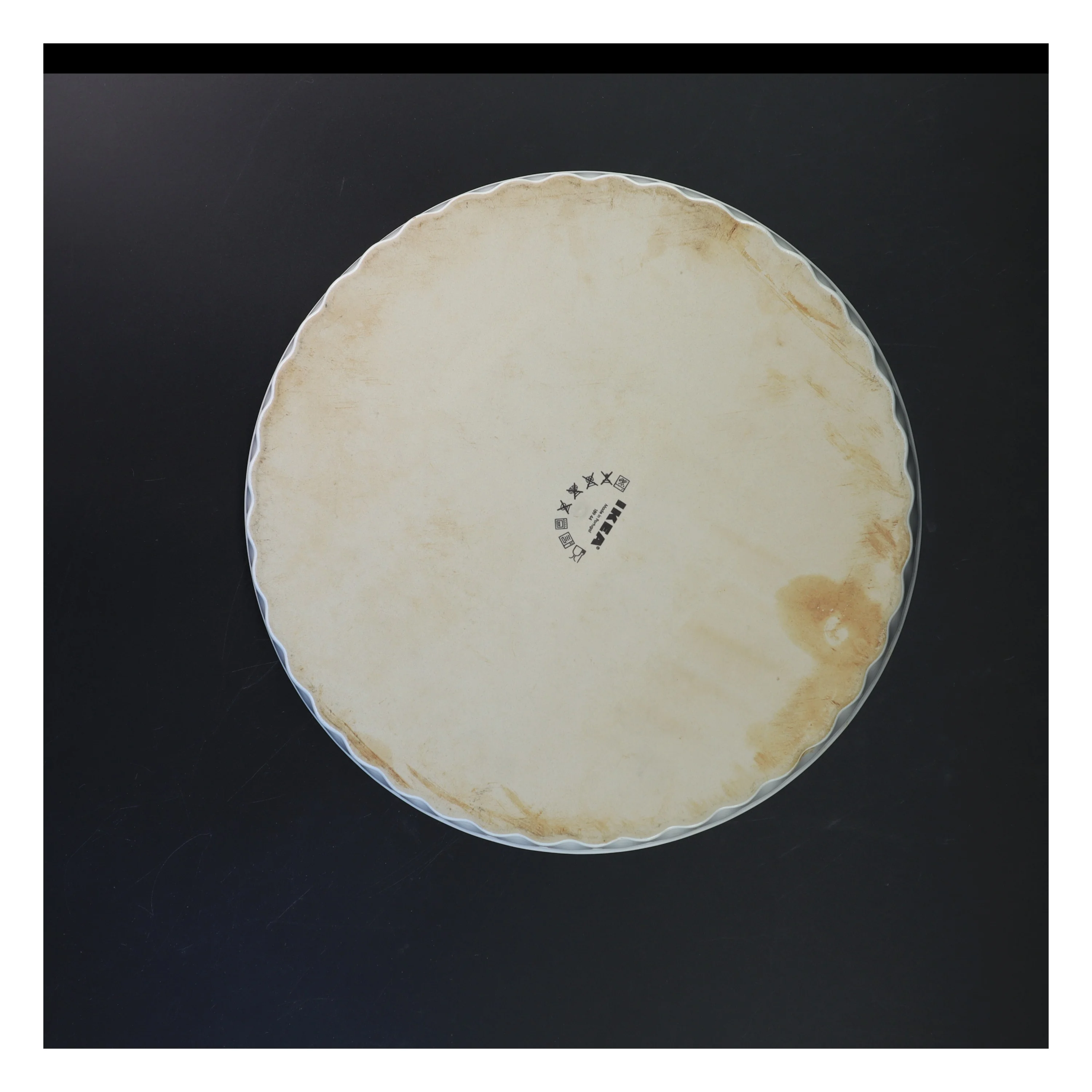 Rund porcelænsform fra IKEA (str. Ø 29 cm)