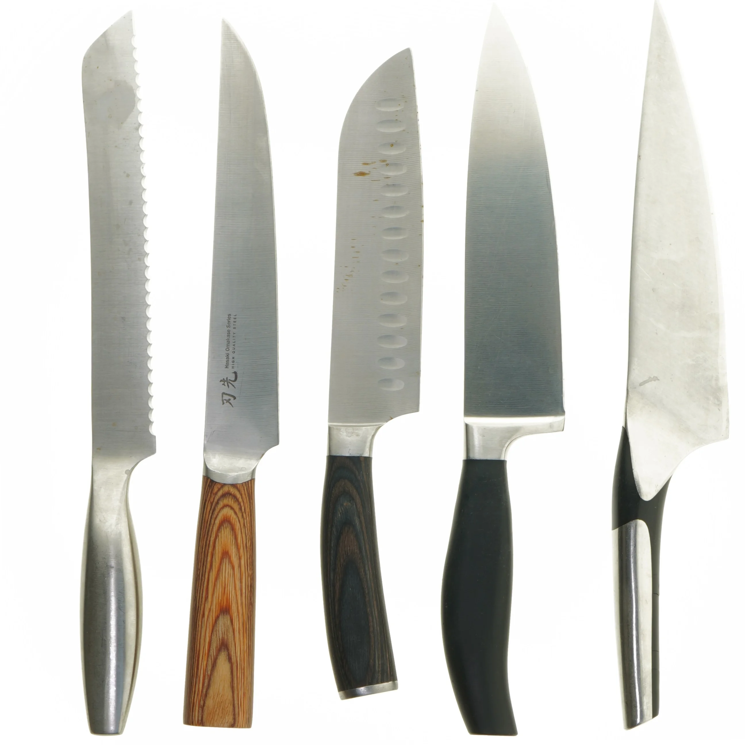 Sæt af køkkenknive (str. 34 cm)