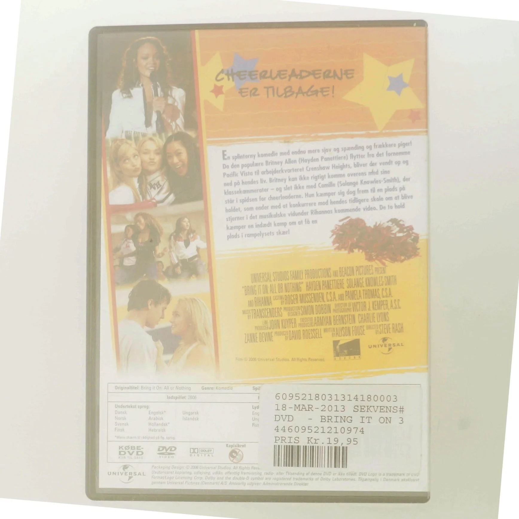 Bring It On: All or Nothing med Hayden Panettiere (DVD)