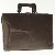 Brun dokumentmappe (str. 41x34x14 cm)