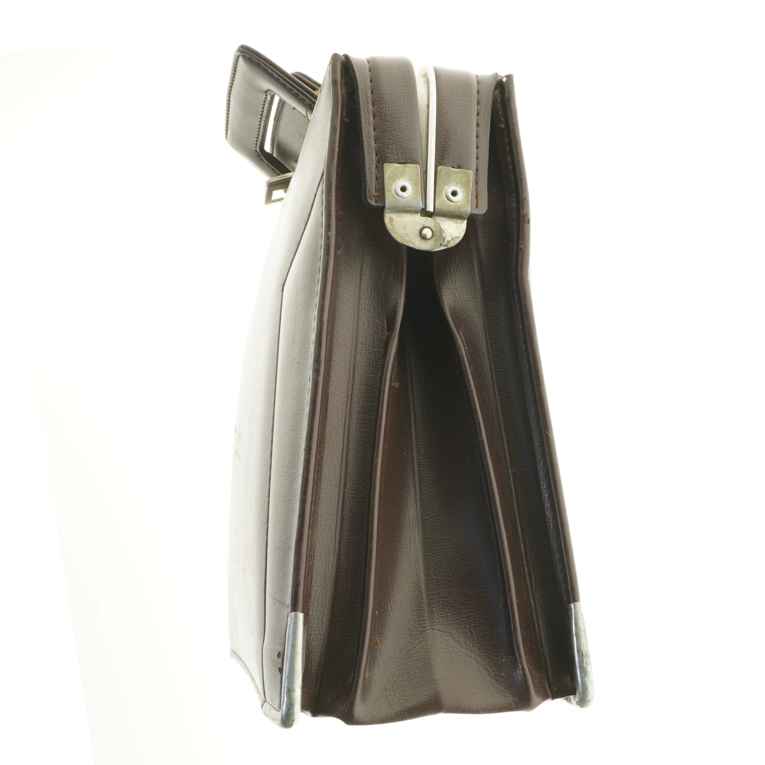 Brun dokumentmappe (str. 41x34x14 cm)