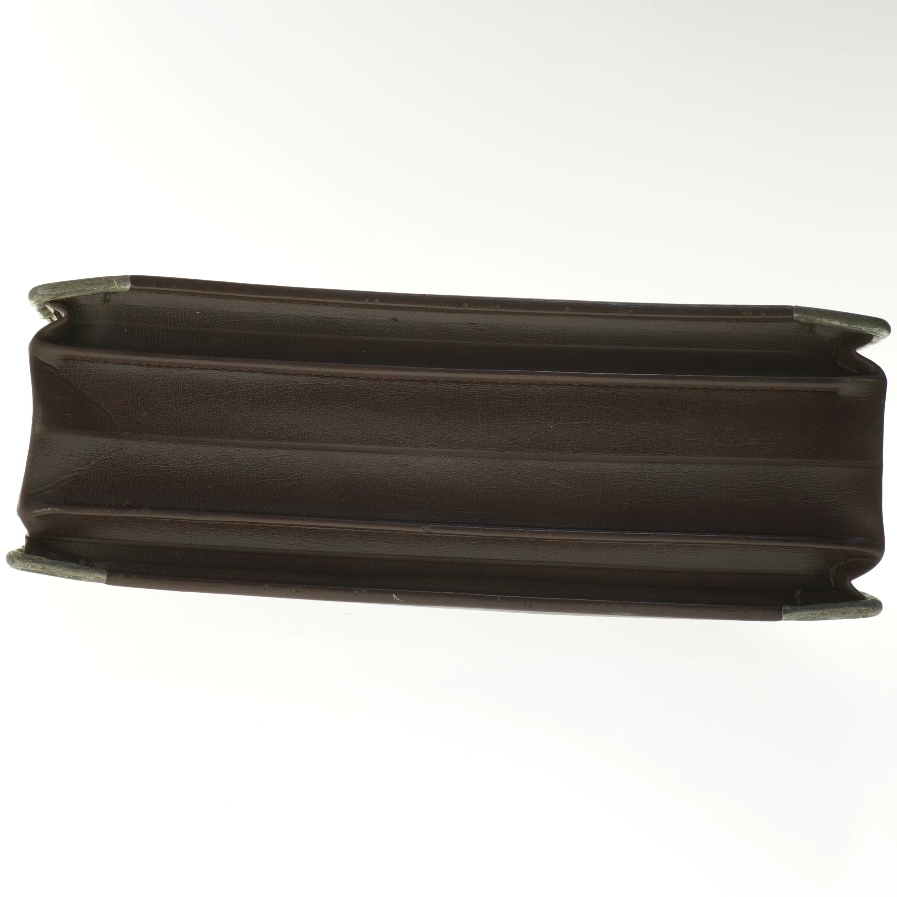 Brun dokumentmappe (str. 41x34x14 cm)