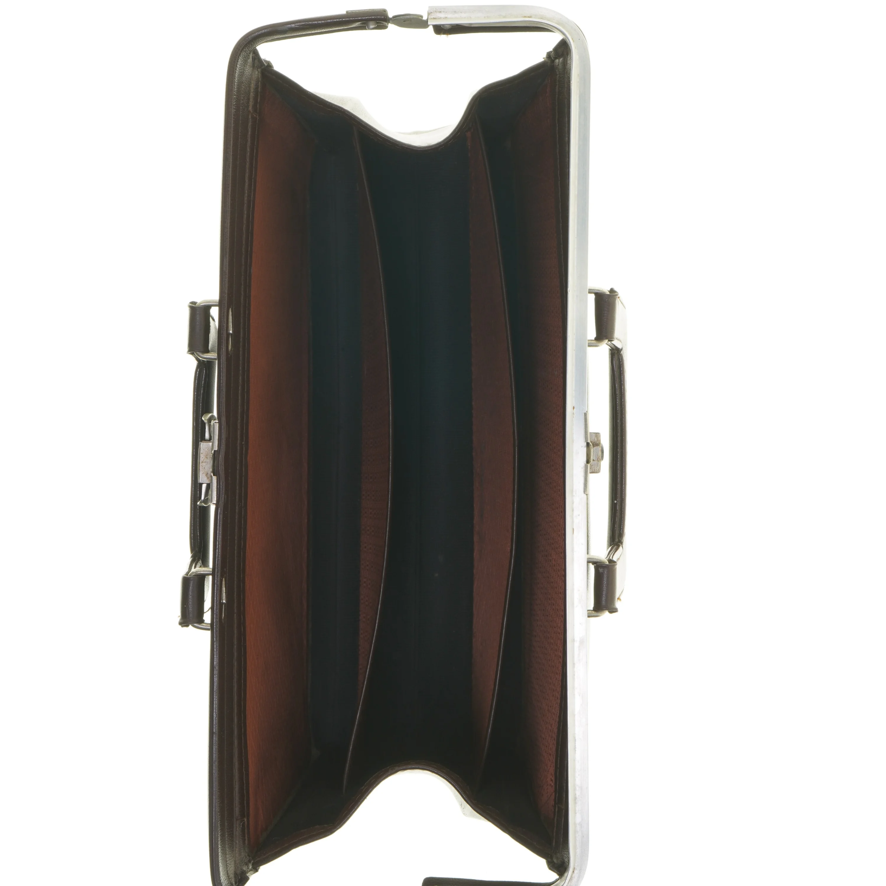 Brun dokumentmappe (str. 41x34x14 cm)