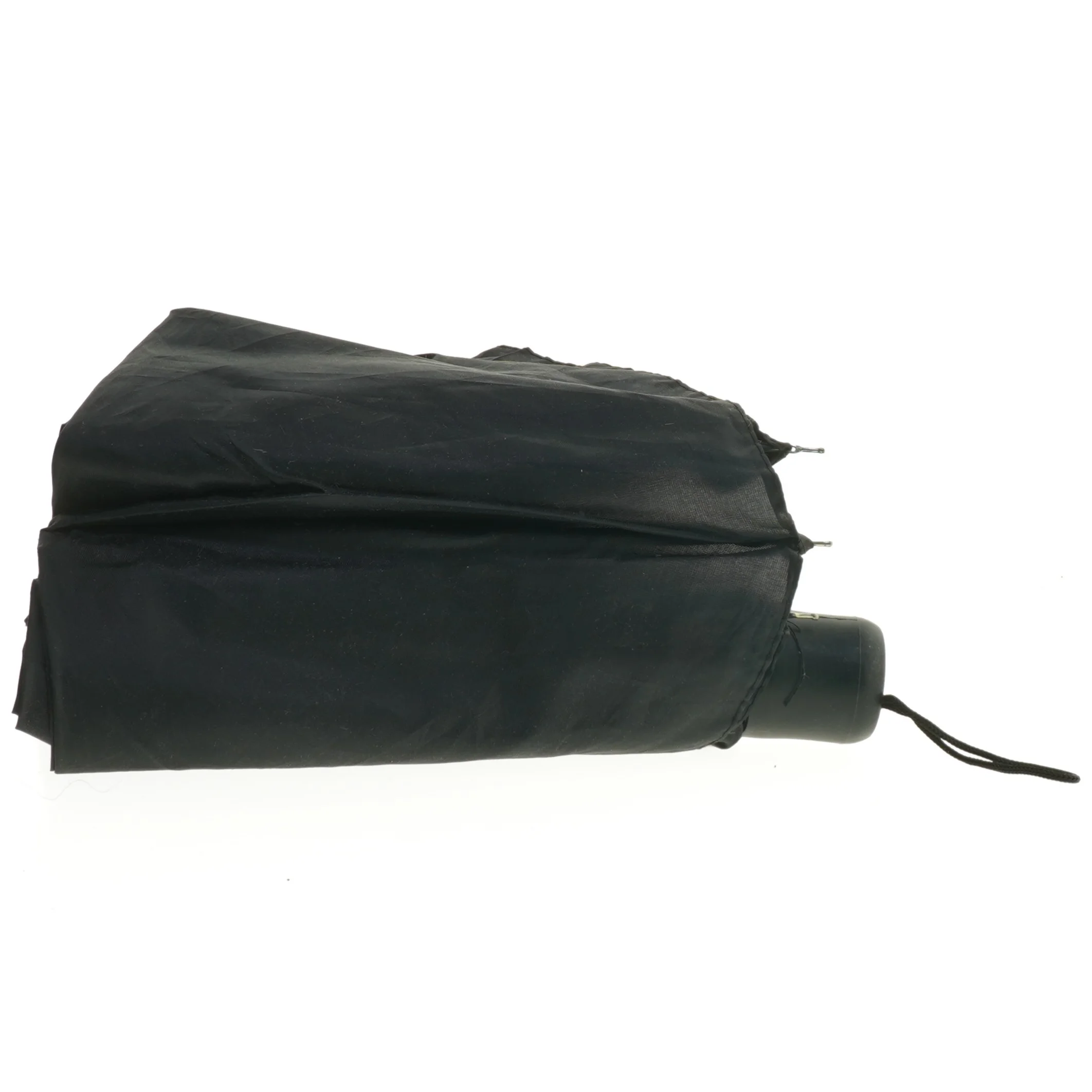 Sort sammenklappelig paraply (str. 24 cm)