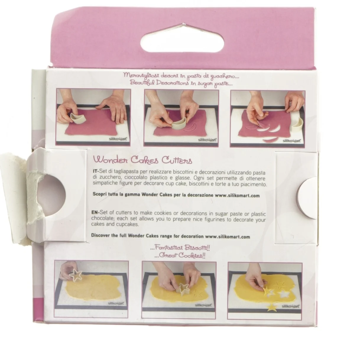 Silikomart kageudstikkere fra Wonder Cakes (str. 12x11 cm)