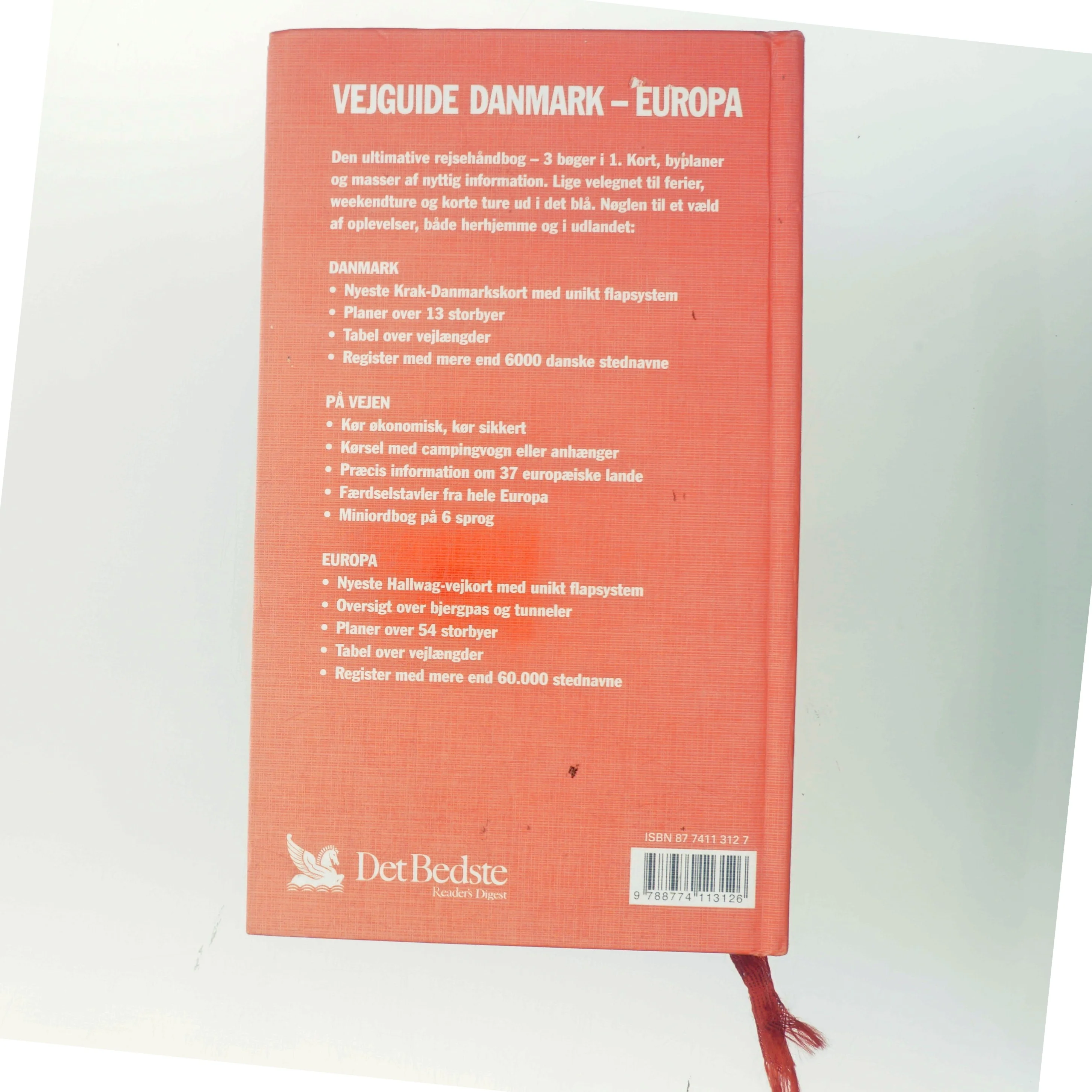 Vejguide Danmark Europa (Bog)