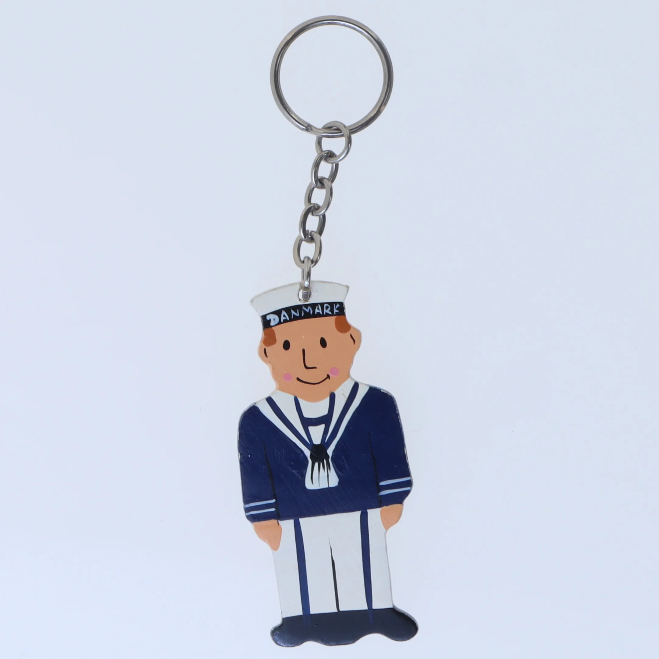 Nøglering med maritim figur (str. 12,5 cm)