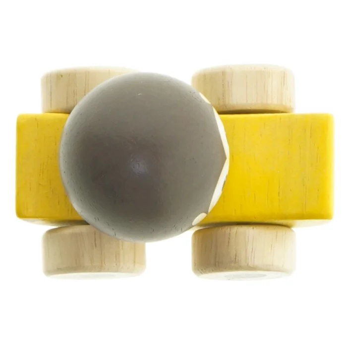 Træbil med abe-design fra Öko Toys (str. 10 cm)