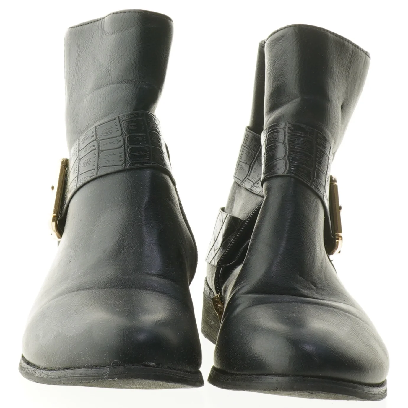 Sort ankelstøvler med spænde fra VRS (str. 37 )