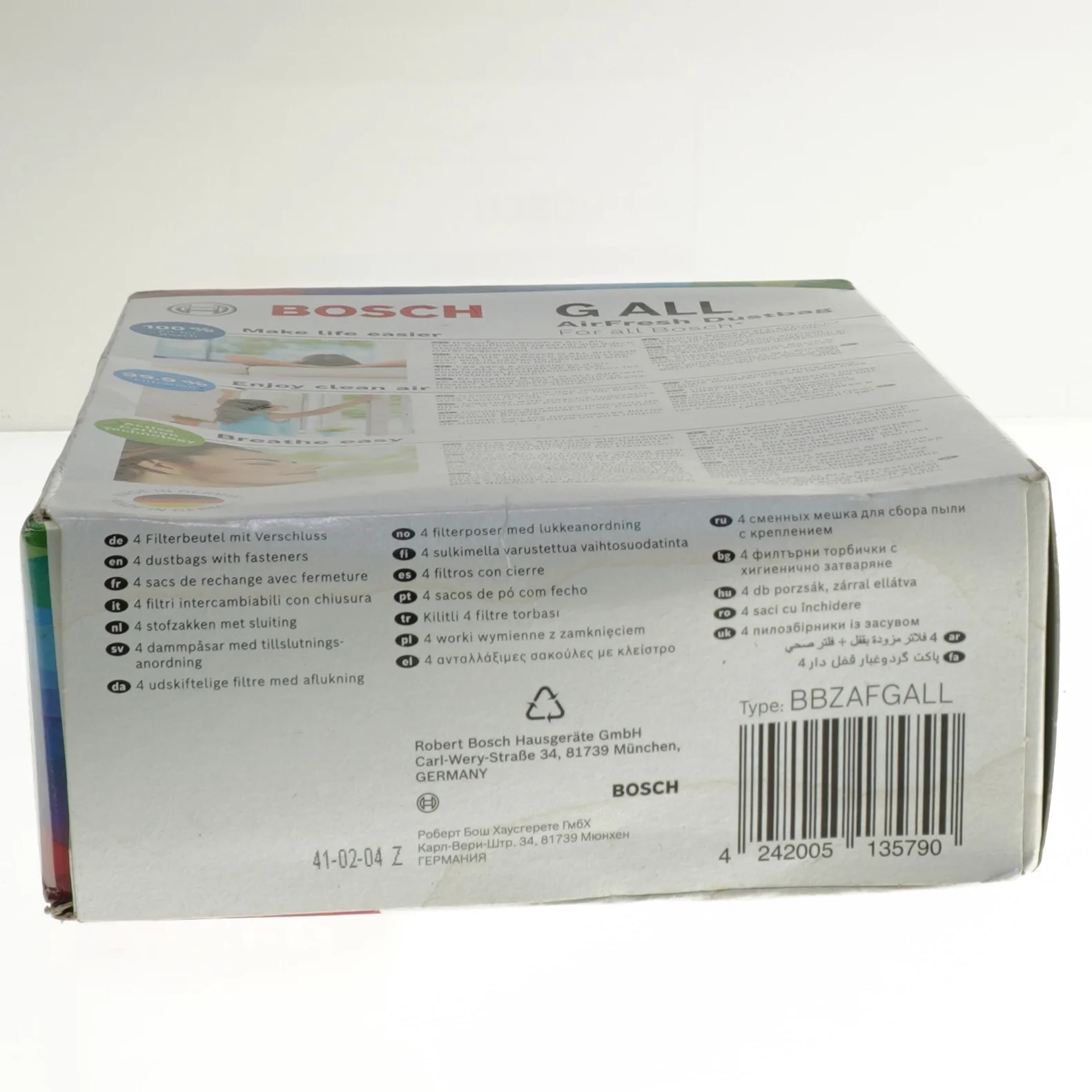 Bosch G ALL AirFresh støvsugerposer fra Bosch (str. 25x17 cm)