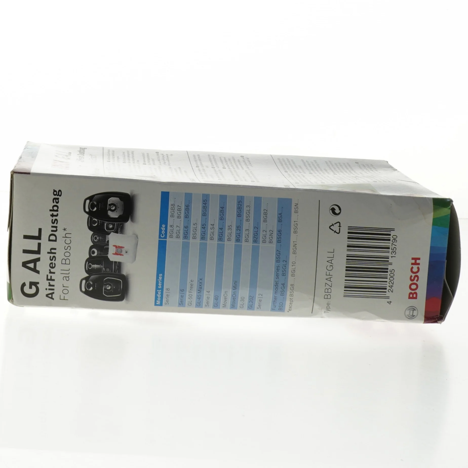 Bosch G ALL AirFresh støvsugerposer fra Bosch (str. 25x17 cm)