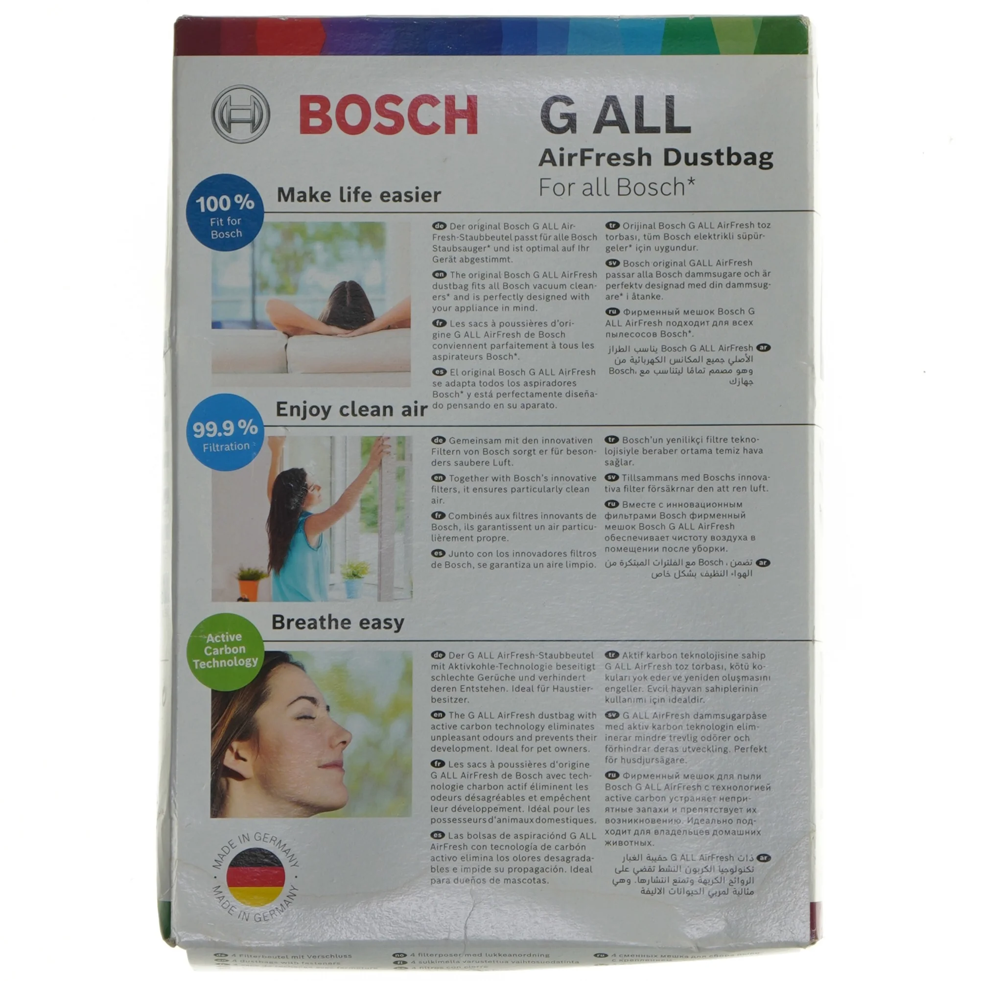 Bosch G ALL AirFresh støvsugerposer fra Bosch (str. 25x17 cm)