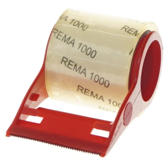 Tape dispenser med klar tape (str. 10x5,5 cm)