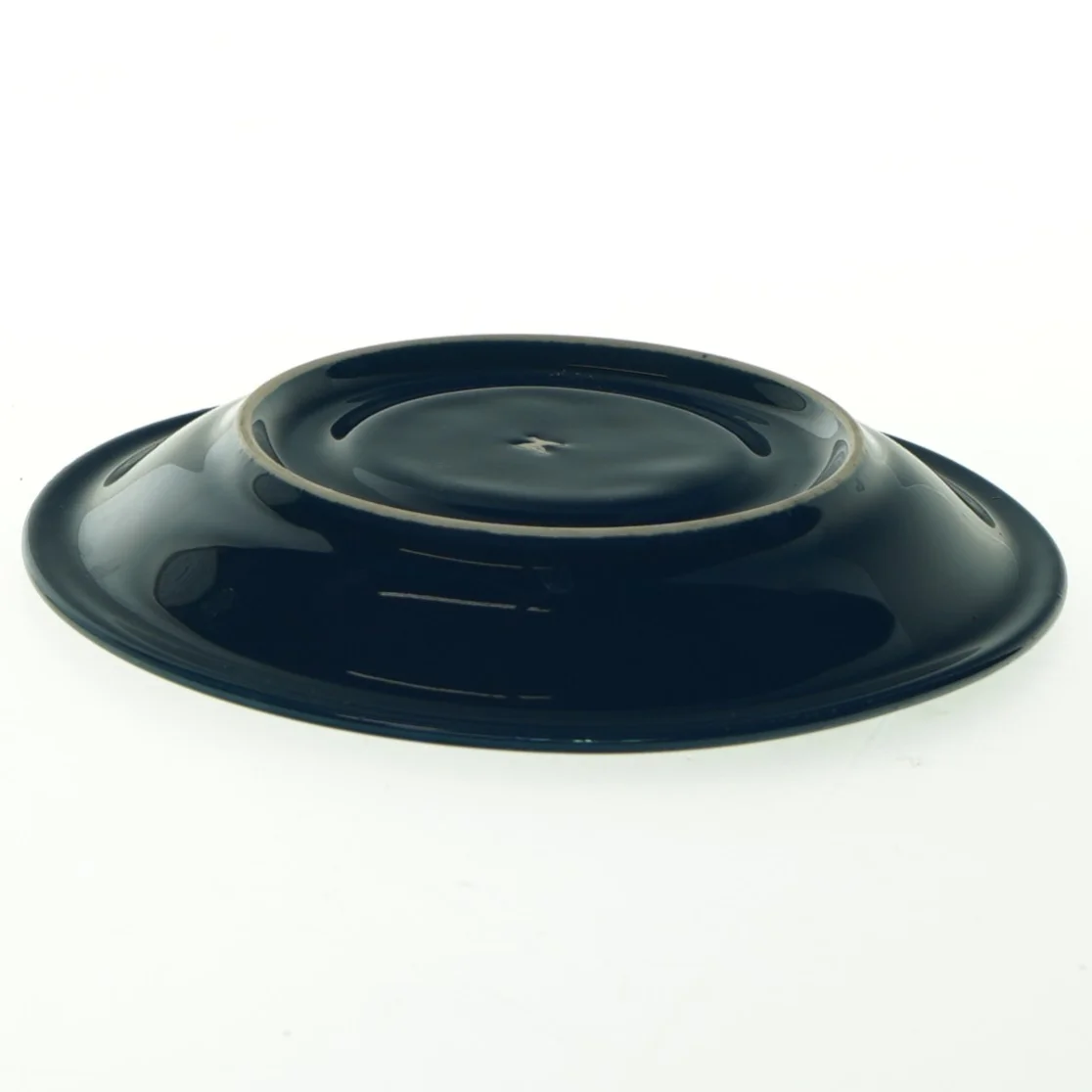 Mørkeblå dybe tallerkener (str. 16,5x2,5 cm)