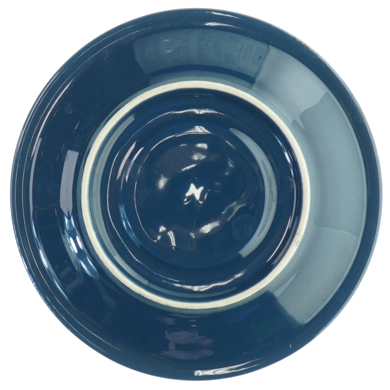 Mørkeblå dybe tallerkener (str. 16,5x2,5 cm)