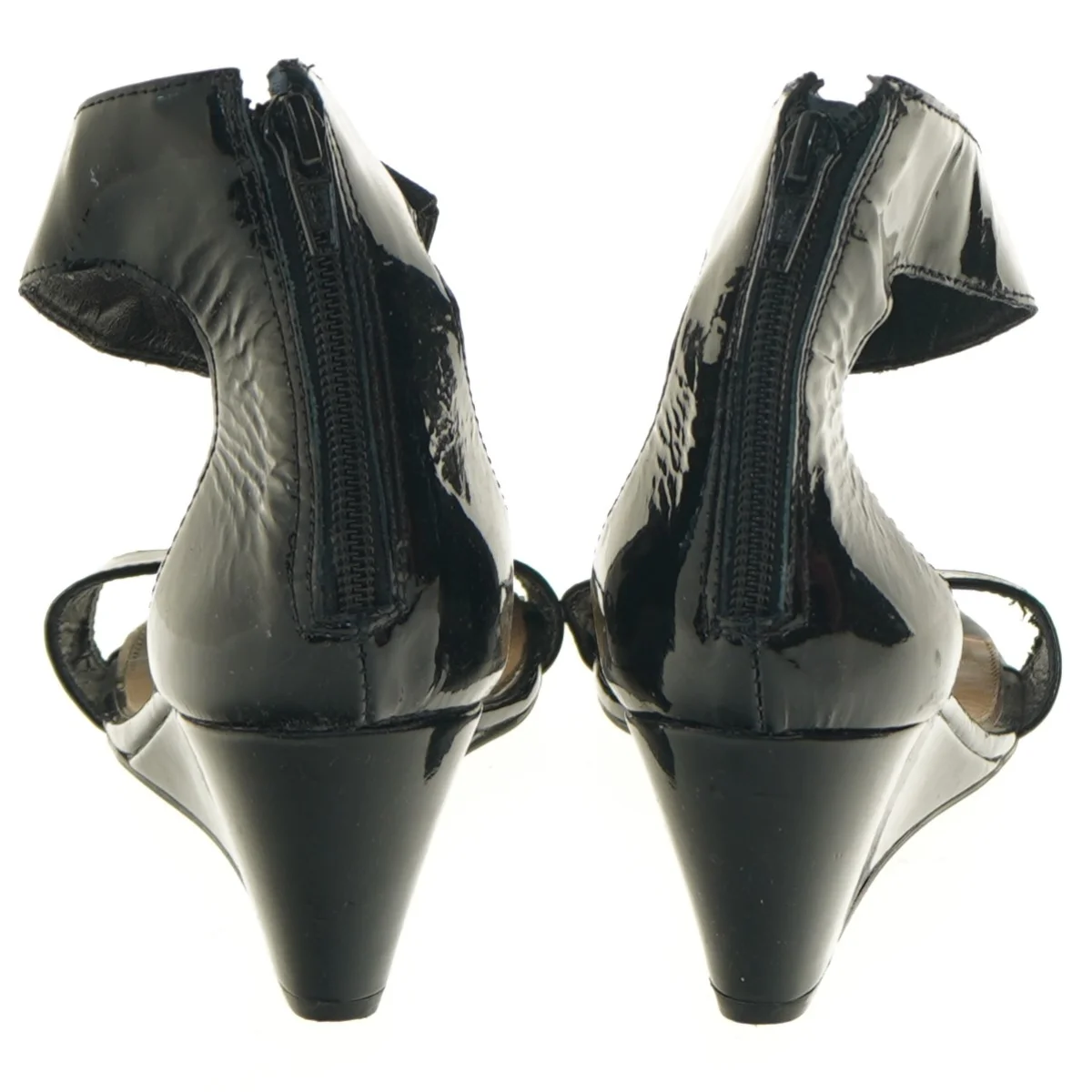 Sort Antonio Melani højsandal med kilehæl fra Antonio Melani (str. sko 7,5, 25 cm)