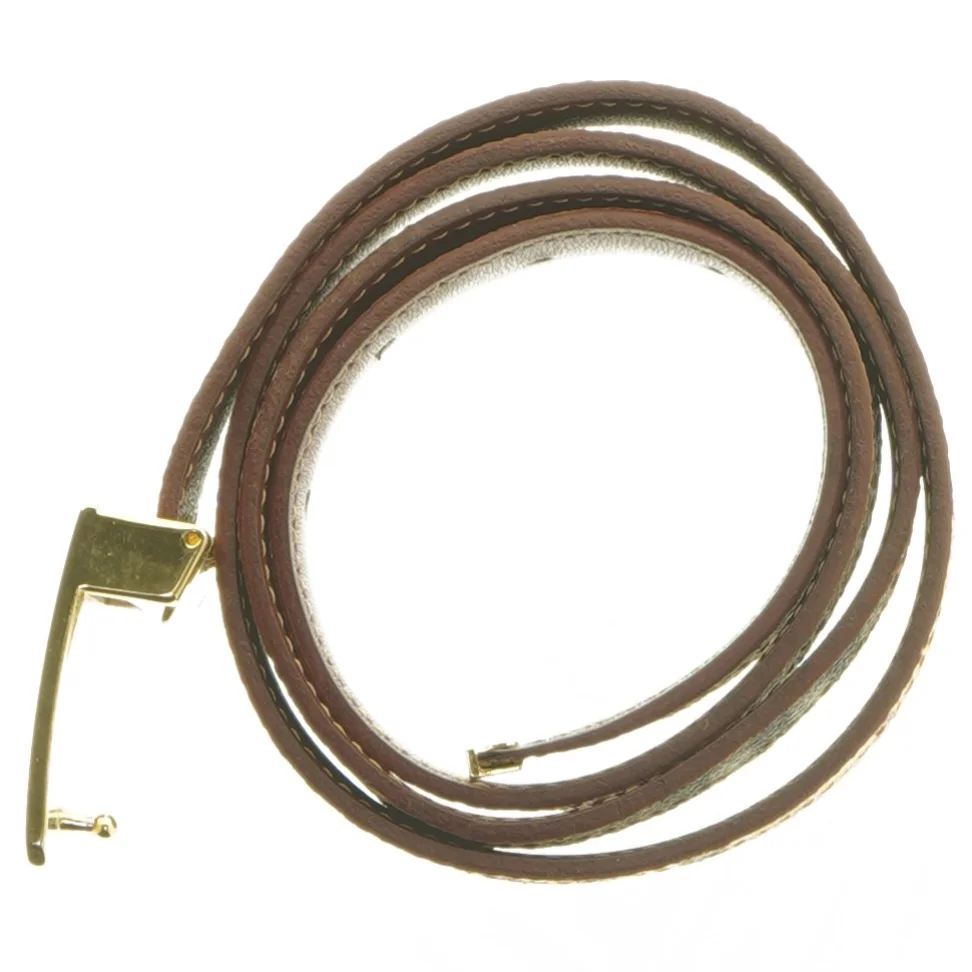 Burberry bælte med guldspænde fra Burberry (str. 100 cm)