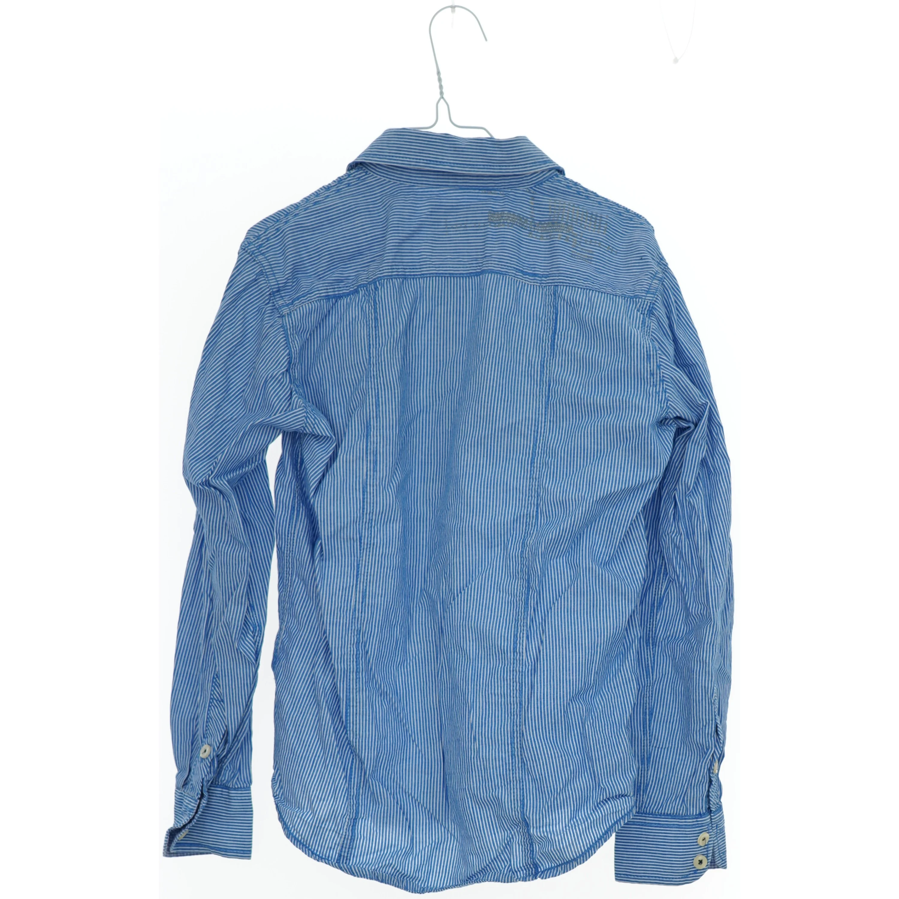 Skjorte med blå og hvide striber fra Skill (str. 152)