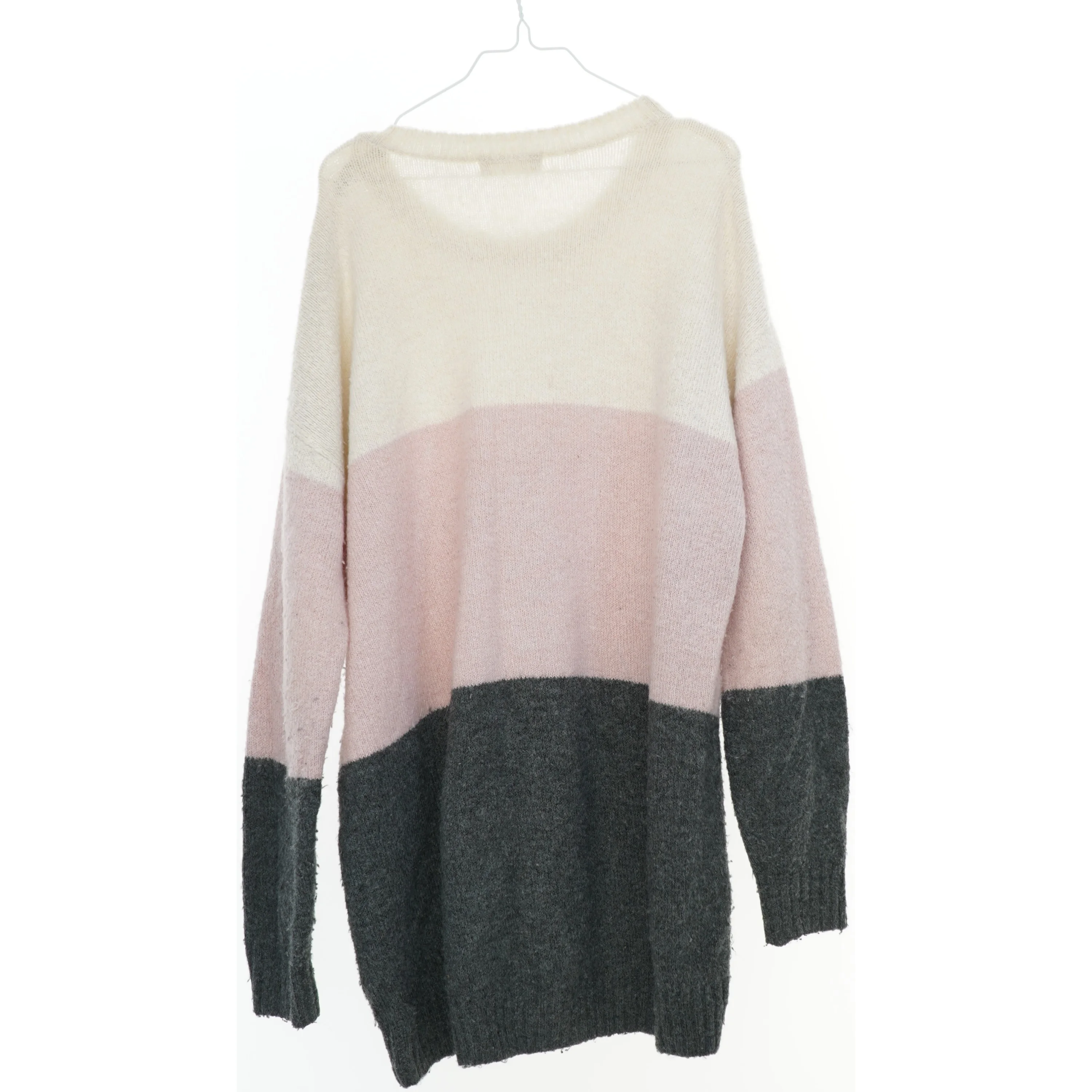 Farvet stribet sweater fra H&M (str. 152)