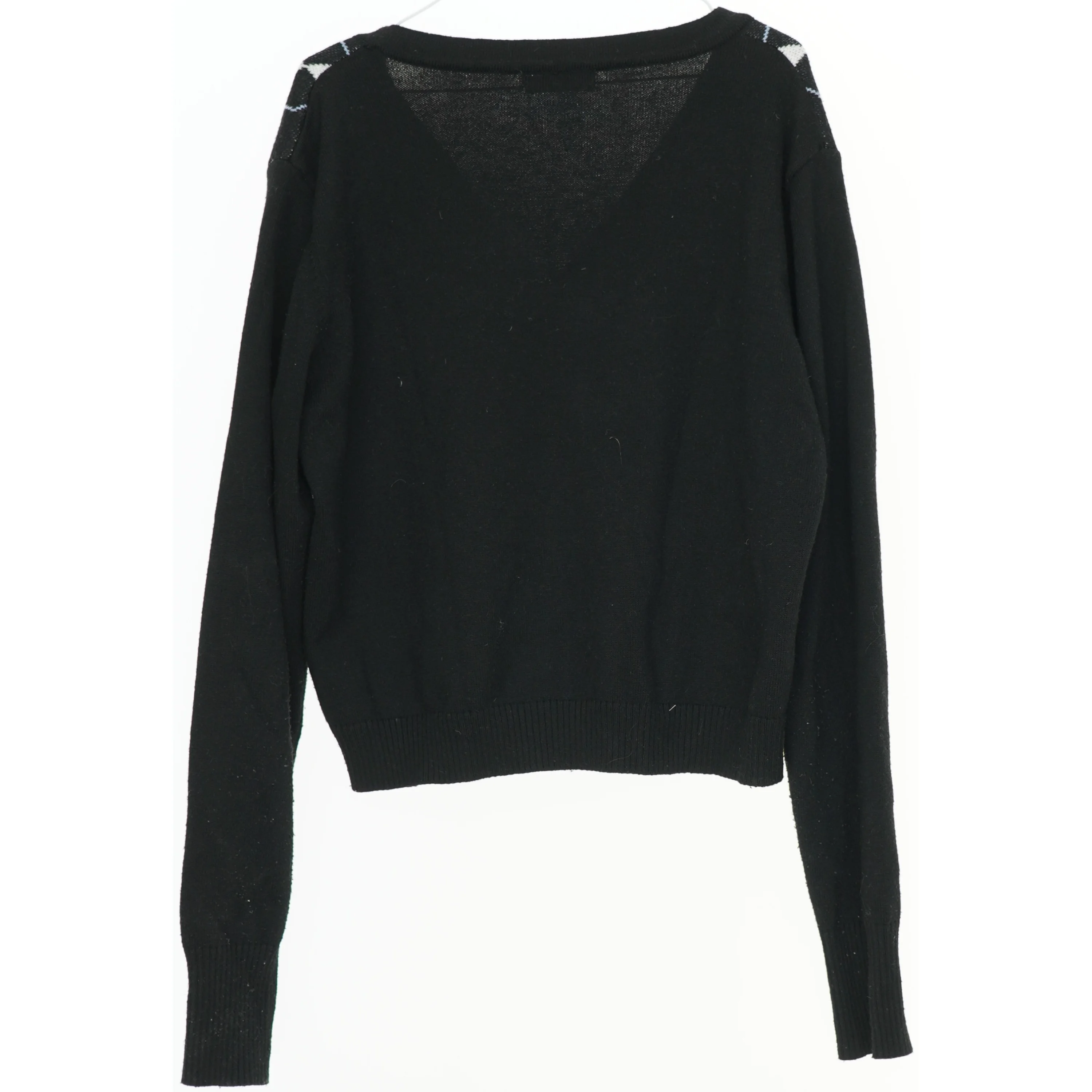 Strikket cardigan med rombe mønster fra SHEIN  (str. S)