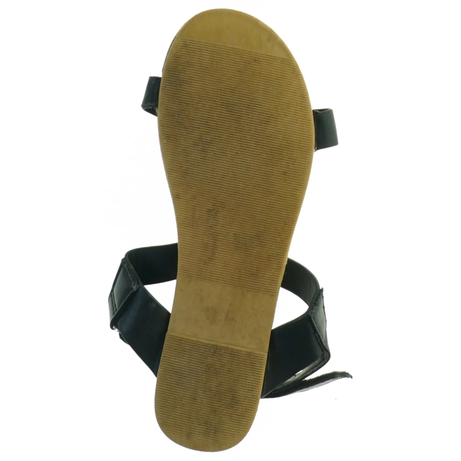 Sorte flade sandaler (str. 36)