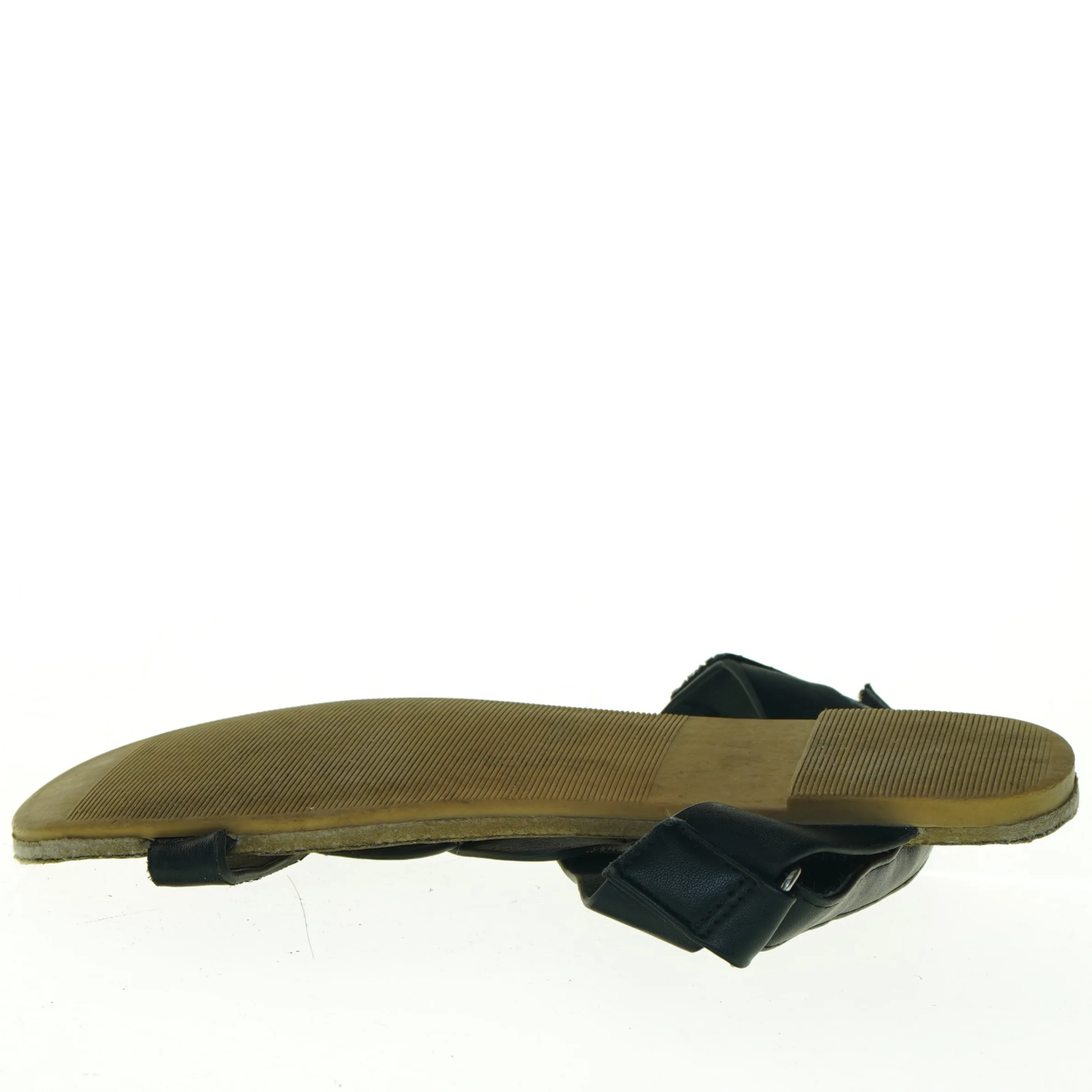 Sorte flade sandaler (str. 36)