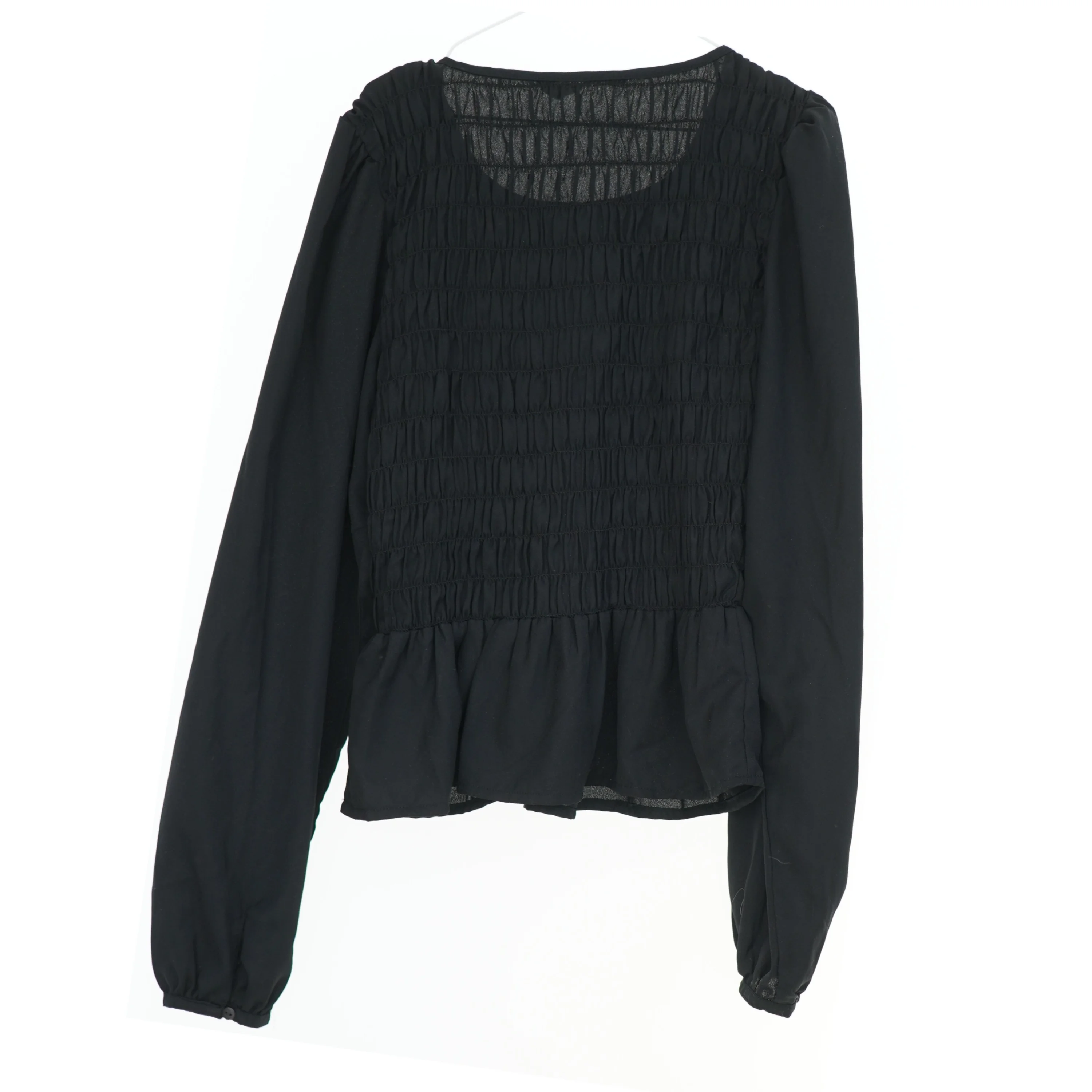 Sort langærmet bluse fra Pigalle (str. XS)