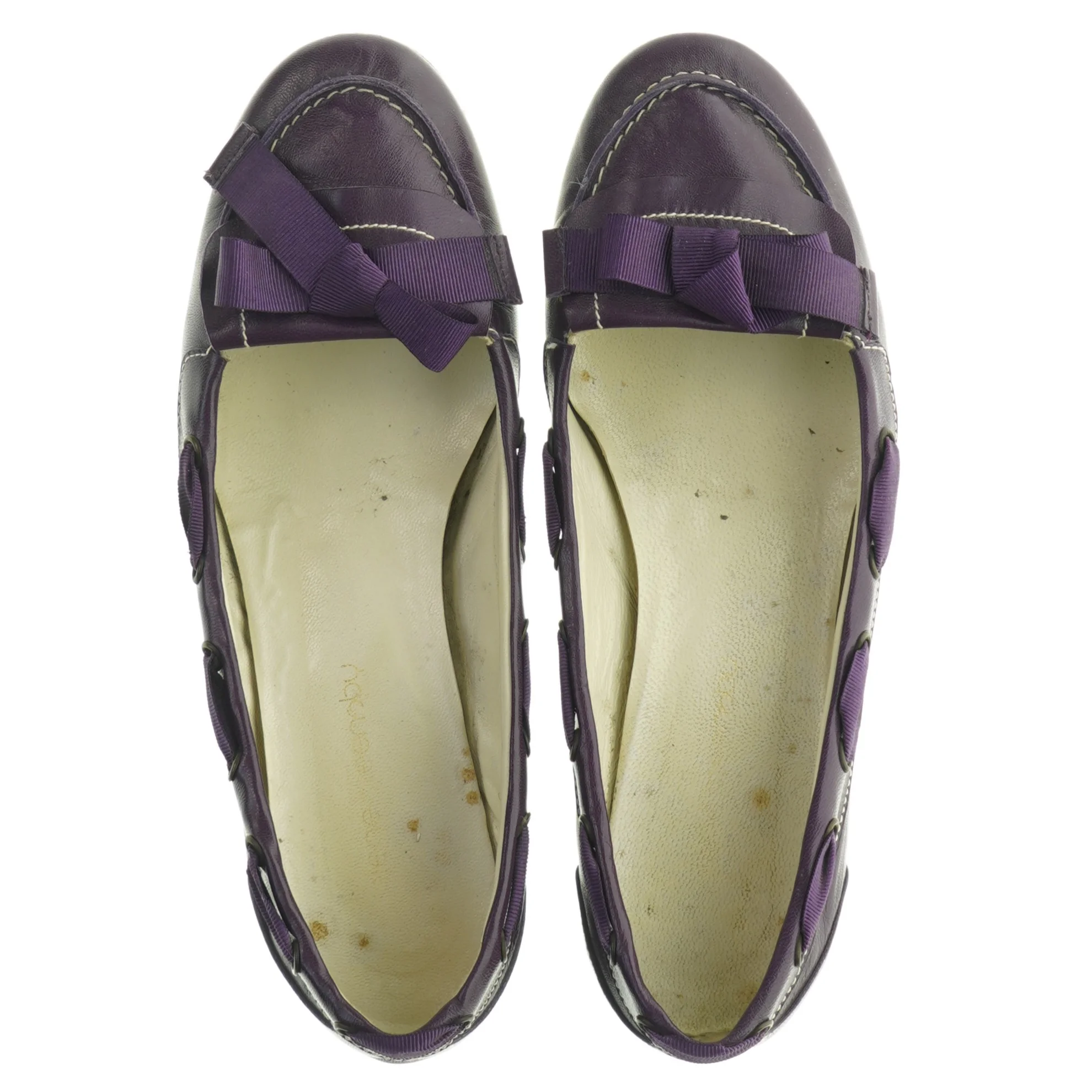 Mørkelilla ballerinasko fra Helene Steensby (str. 39)