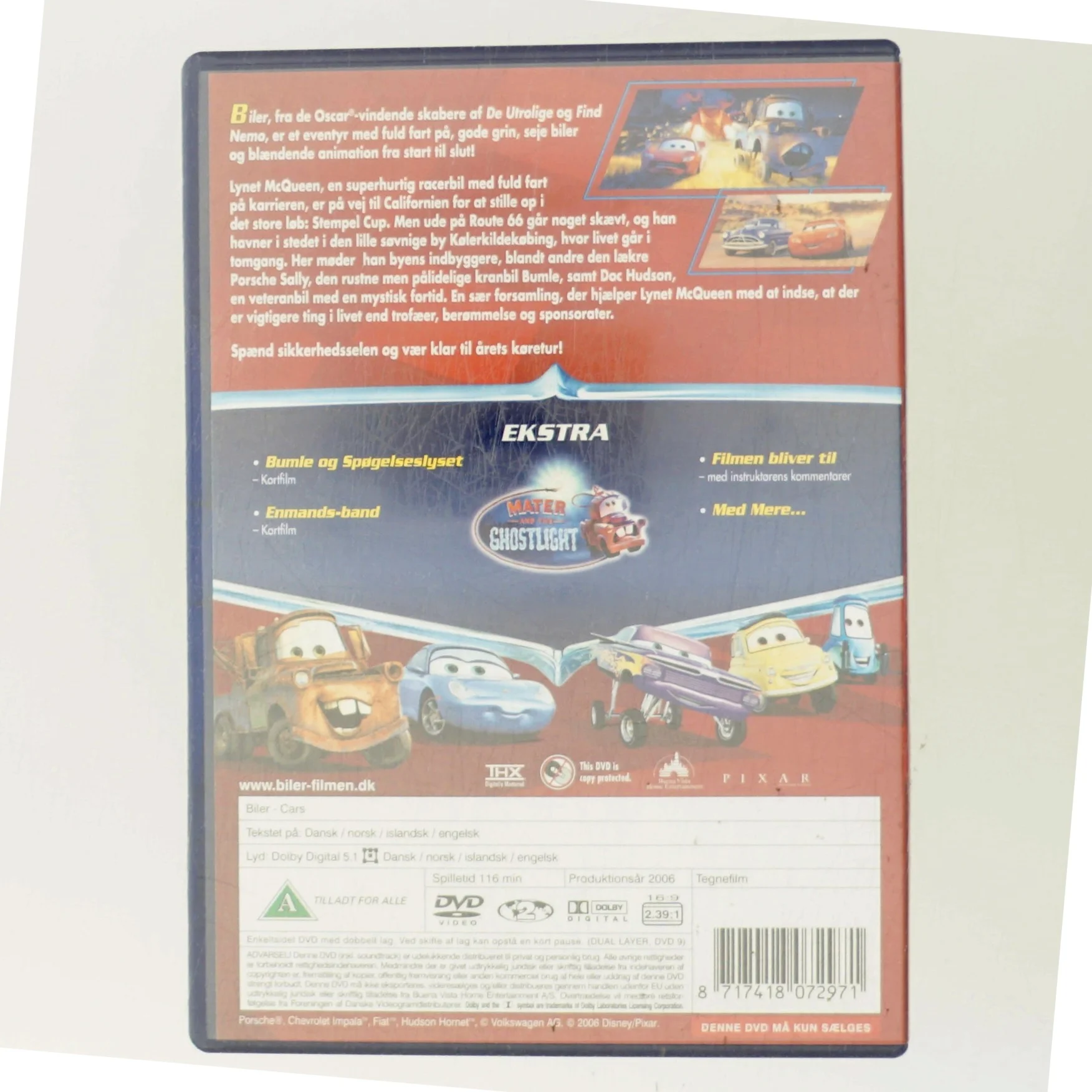 "Pixar" med Lynet McQueen (DVD)