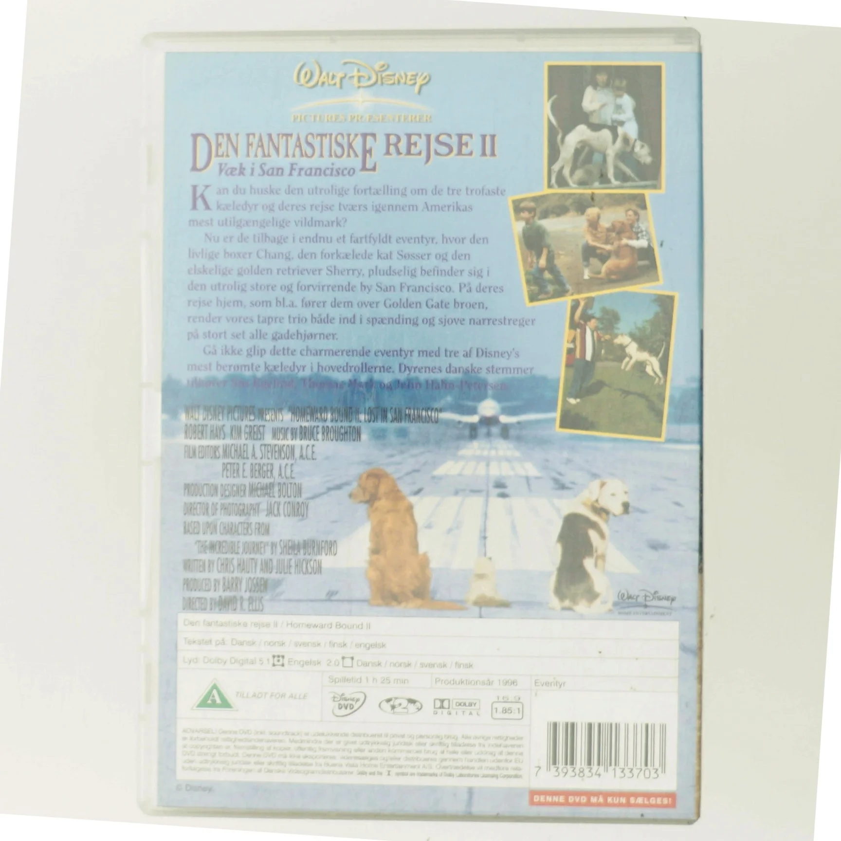 Disneys - Homeward Bound 2: Lost in San Francisco / den Fantastiske Rejse Ii: Væk med Michael J. Fox (DVD)