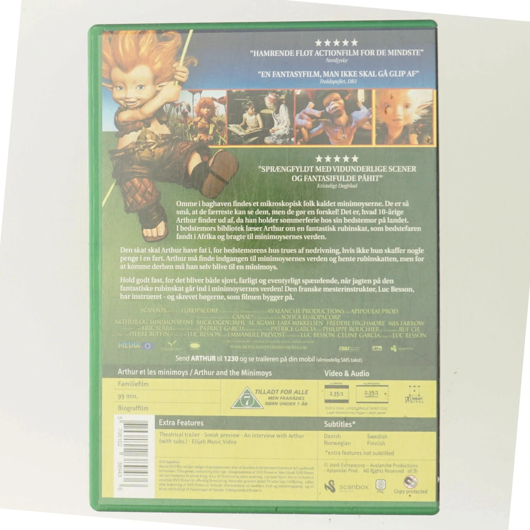 ARTHUR AND THE MINIMOYS med Mick Øgendahl (DVD)