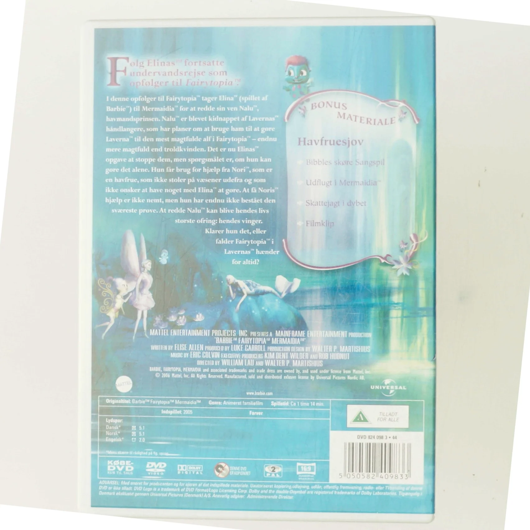 <div class="artist h2">
                    <a href="/artist/Barbie+Fairytopia" title="Søg efter andre udgivelser med Barbie Fairytopia">Barbie Fairytopia</a>                </div>
                        Barbie Mermaidia (No. 7)                          