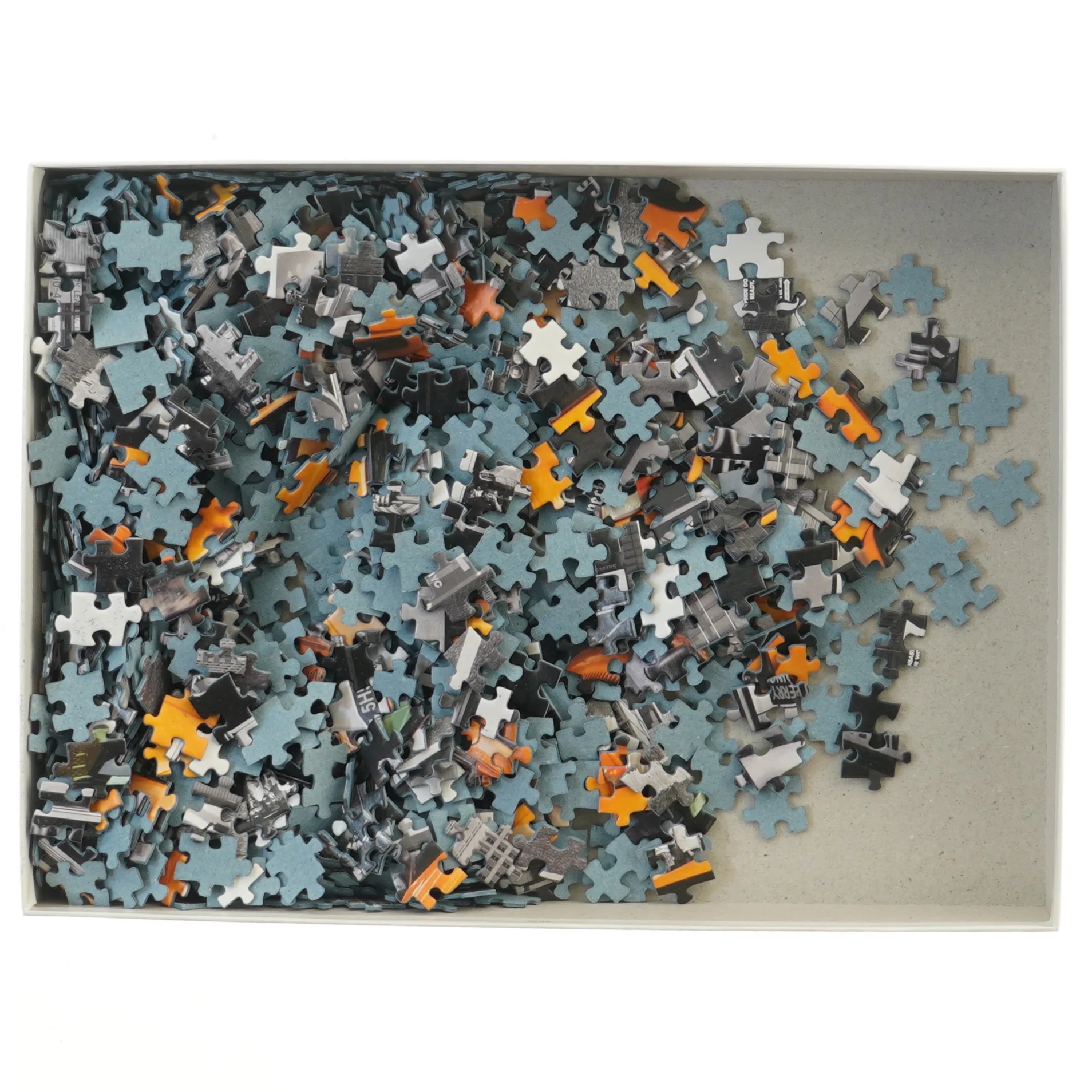 Puslespil med 1000 brikker af gule taxaer (str. 1000 brikker cm)