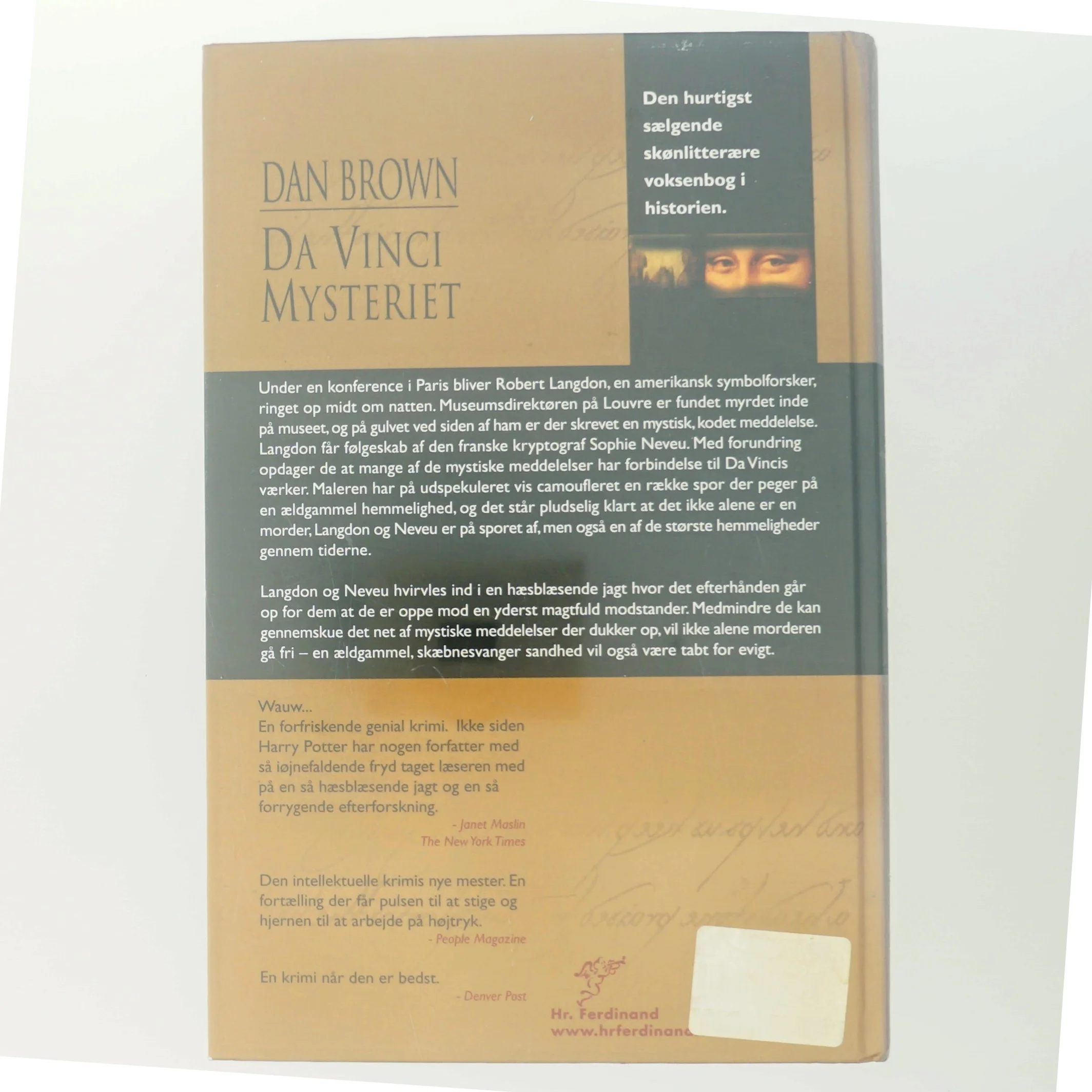 Da Vinci Mysteriet Bog