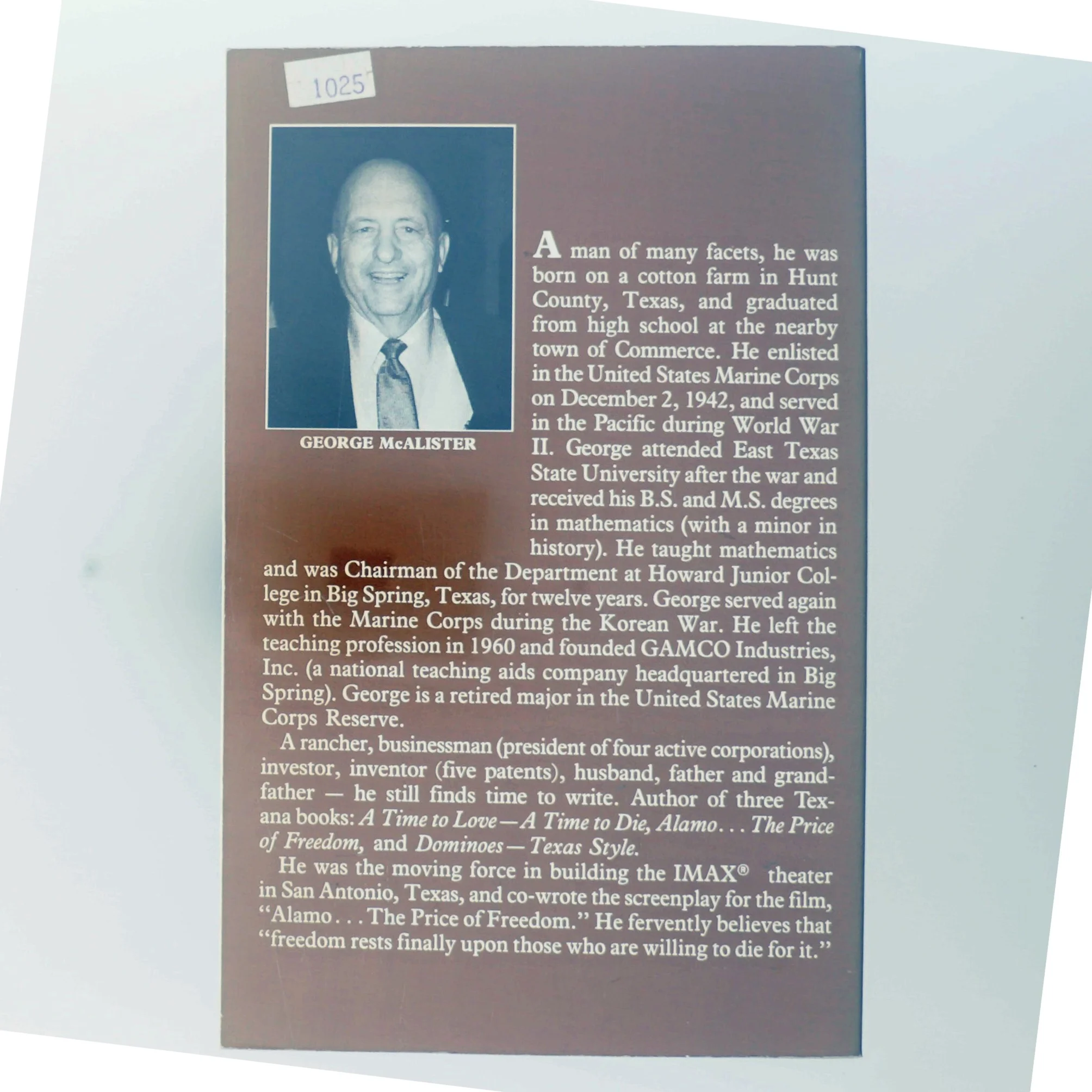 Bog om Texas' historie fra Riverbend Publishing