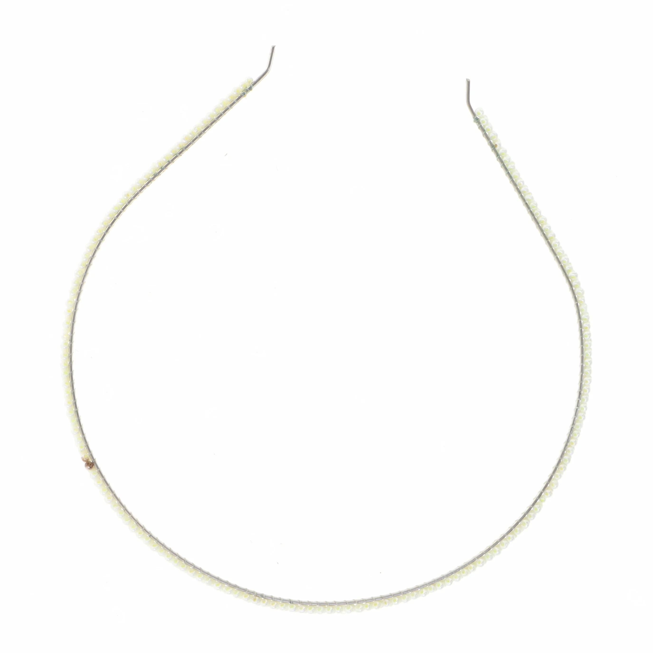 Hårbøjle med perler (str. 14 cm)