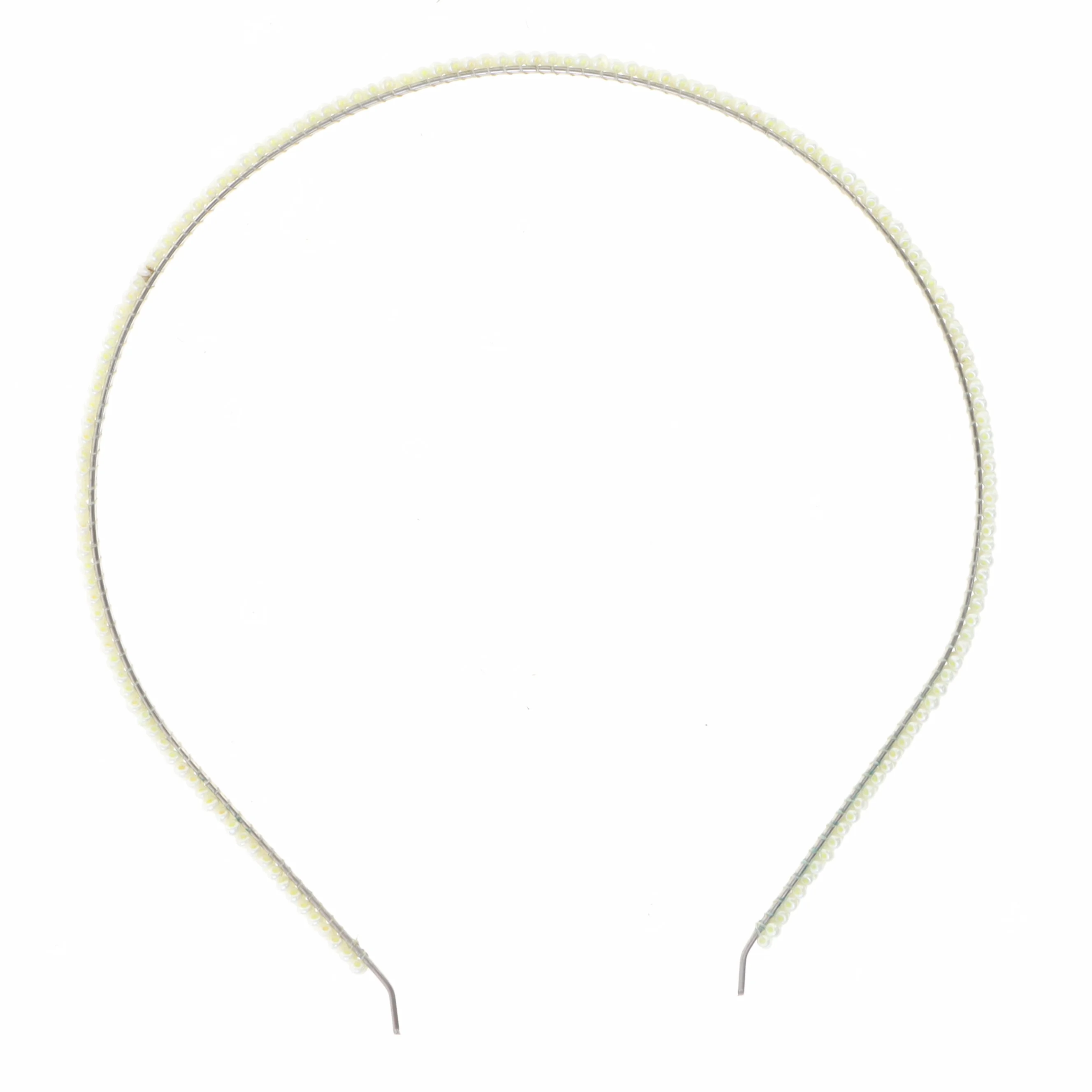 Hårbøjle med perler (str. 14 cm)