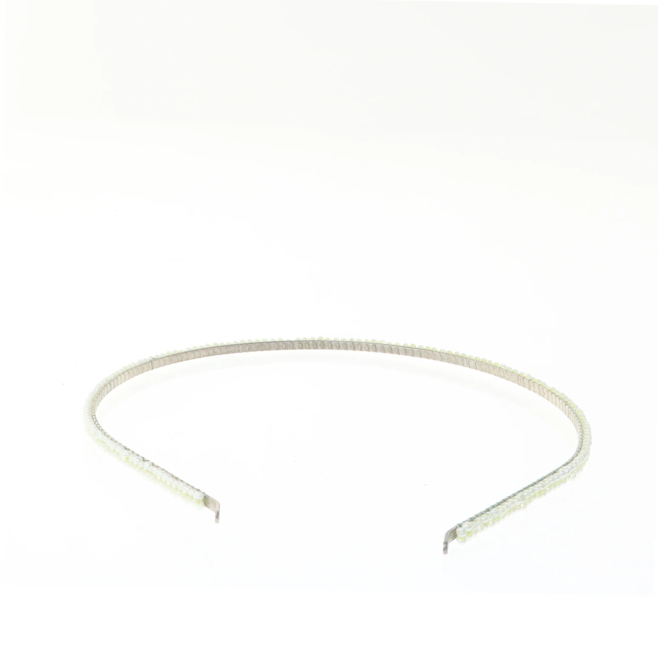 Hårbøjle med perler (str. 14 cm)