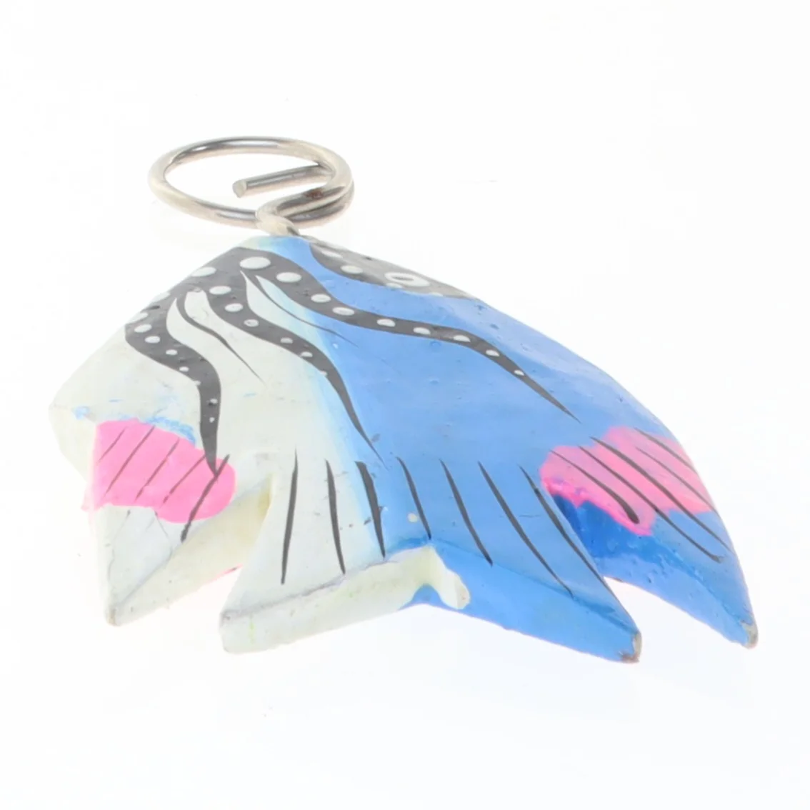 Nøglering med fiskeform (str. 14 x 6 cm)