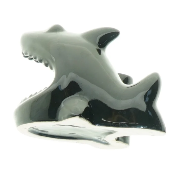 Keramik haj sparebøsse (str. 14 x 10 x elvis cm)