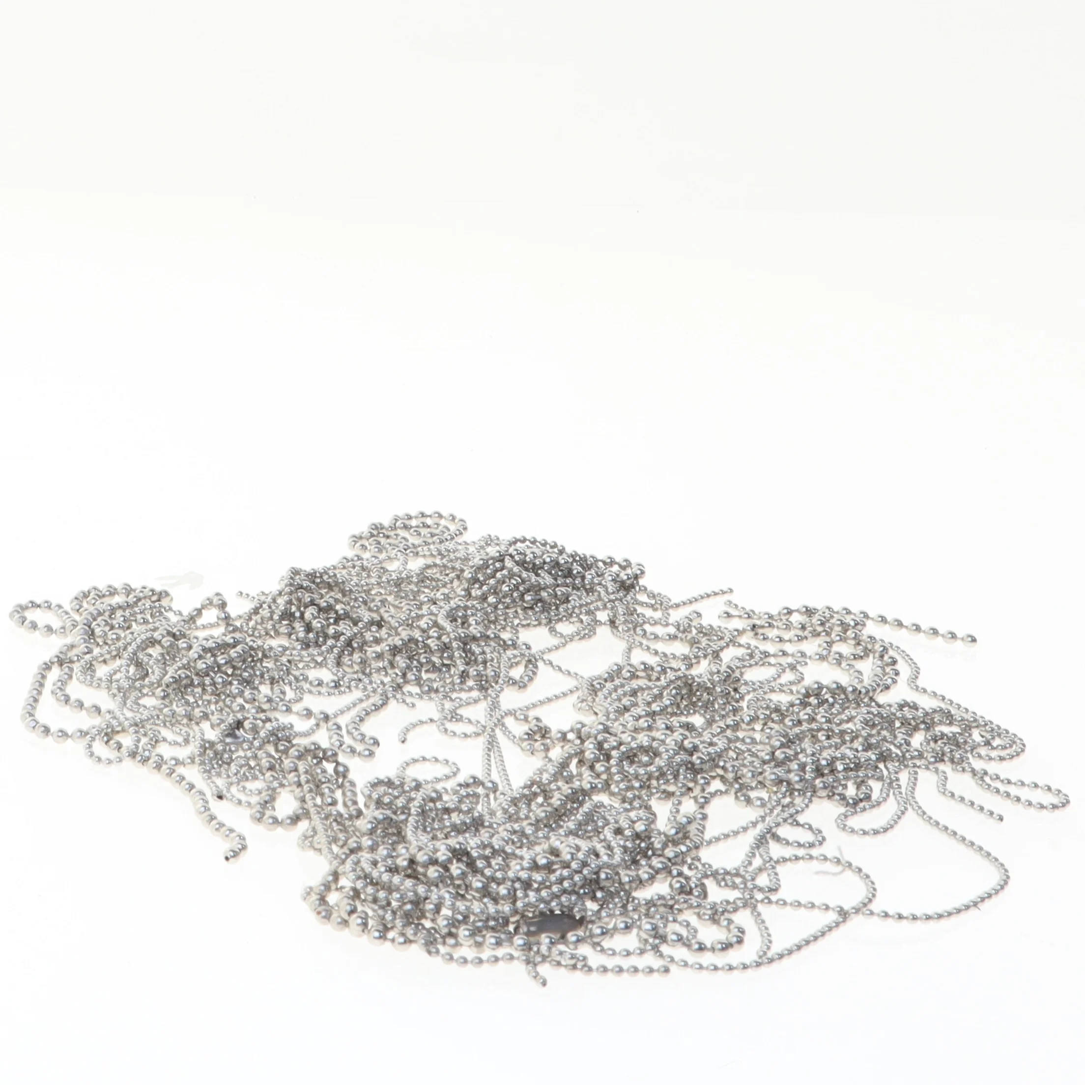 Sølvfarvede kuglekæder (str. 41 cm til 13 cm)