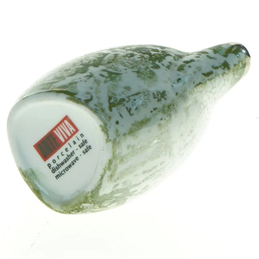 Grøn porcelænsvase fra VIVA (str. 9 x 7 cm)